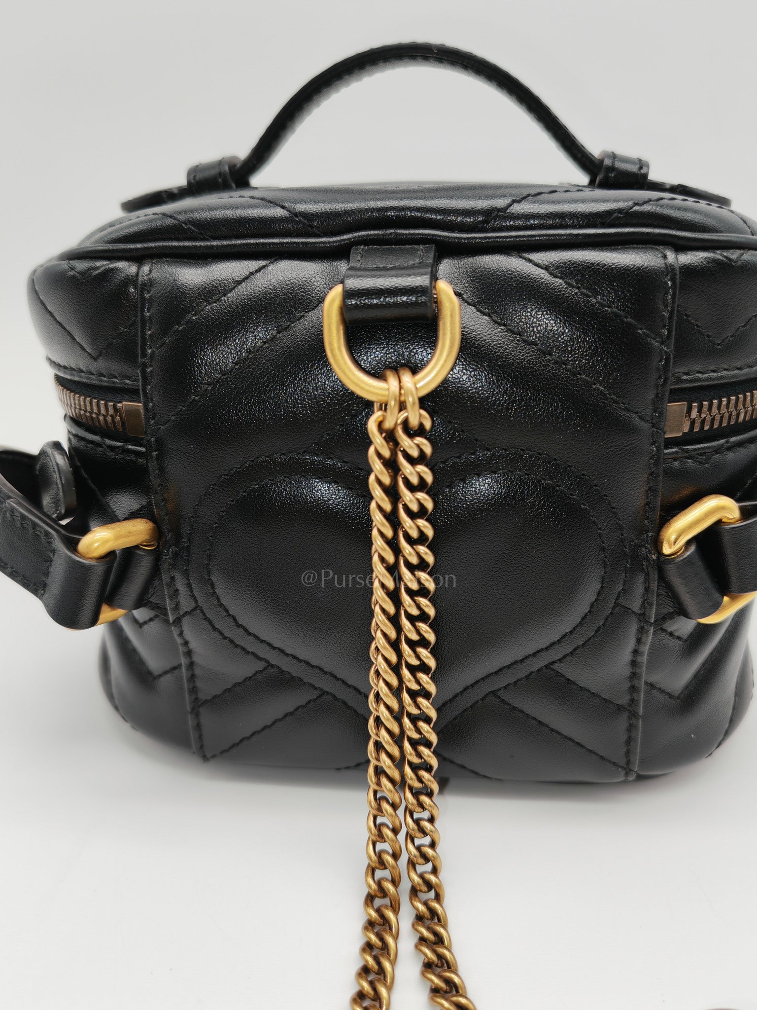 Marmont Black Vanity Matelasse Leather Backpack