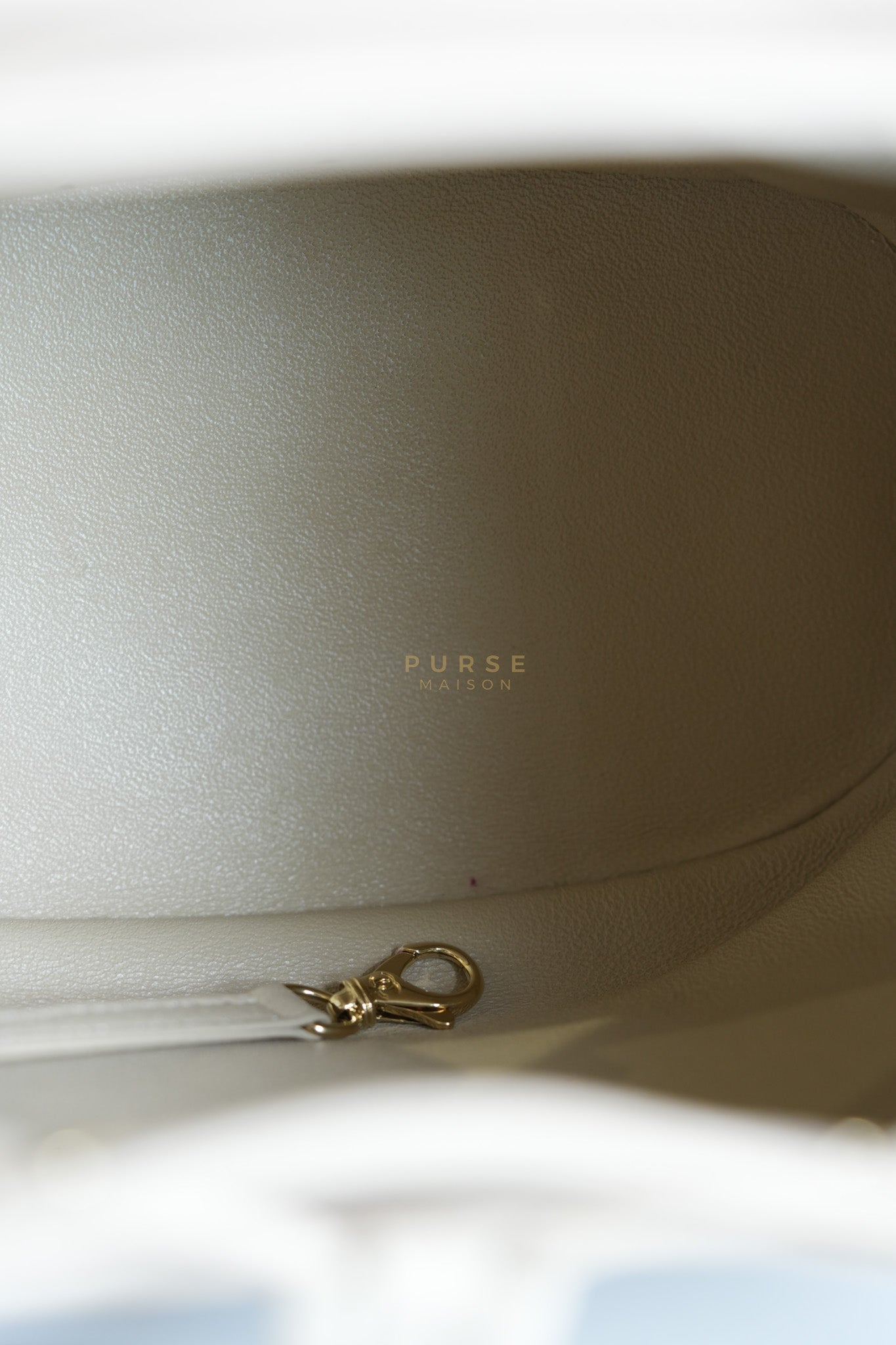 Data Center Backpack in Beige Caviar Leather and Gold Hardware Series 24 | Purse Maison Luxury Bags Shop