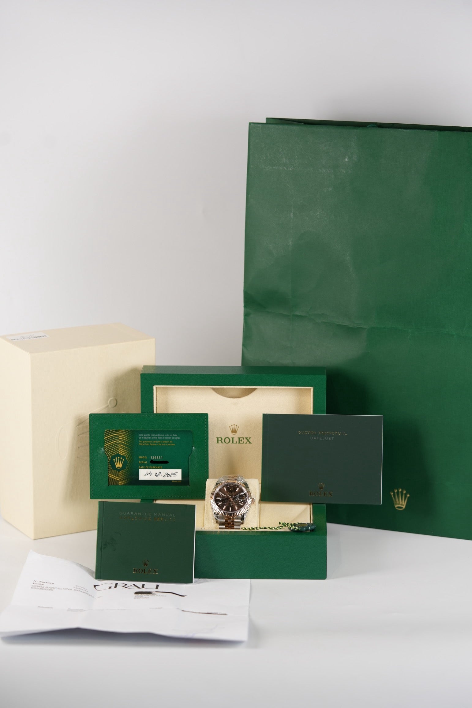 Datejust 41mm Everose Gold Stainless Strap Reference Number 126331 | Purse Maison Luxury Bags Shop