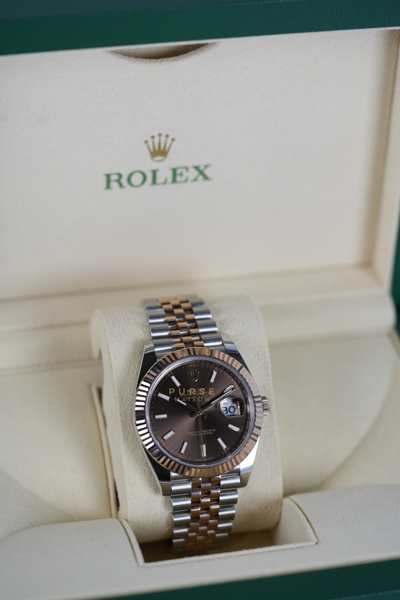 Datejust 41mm Everose Gold Stainless Strap Reference Number 126331 | Purse Maison Luxury Bags Shop