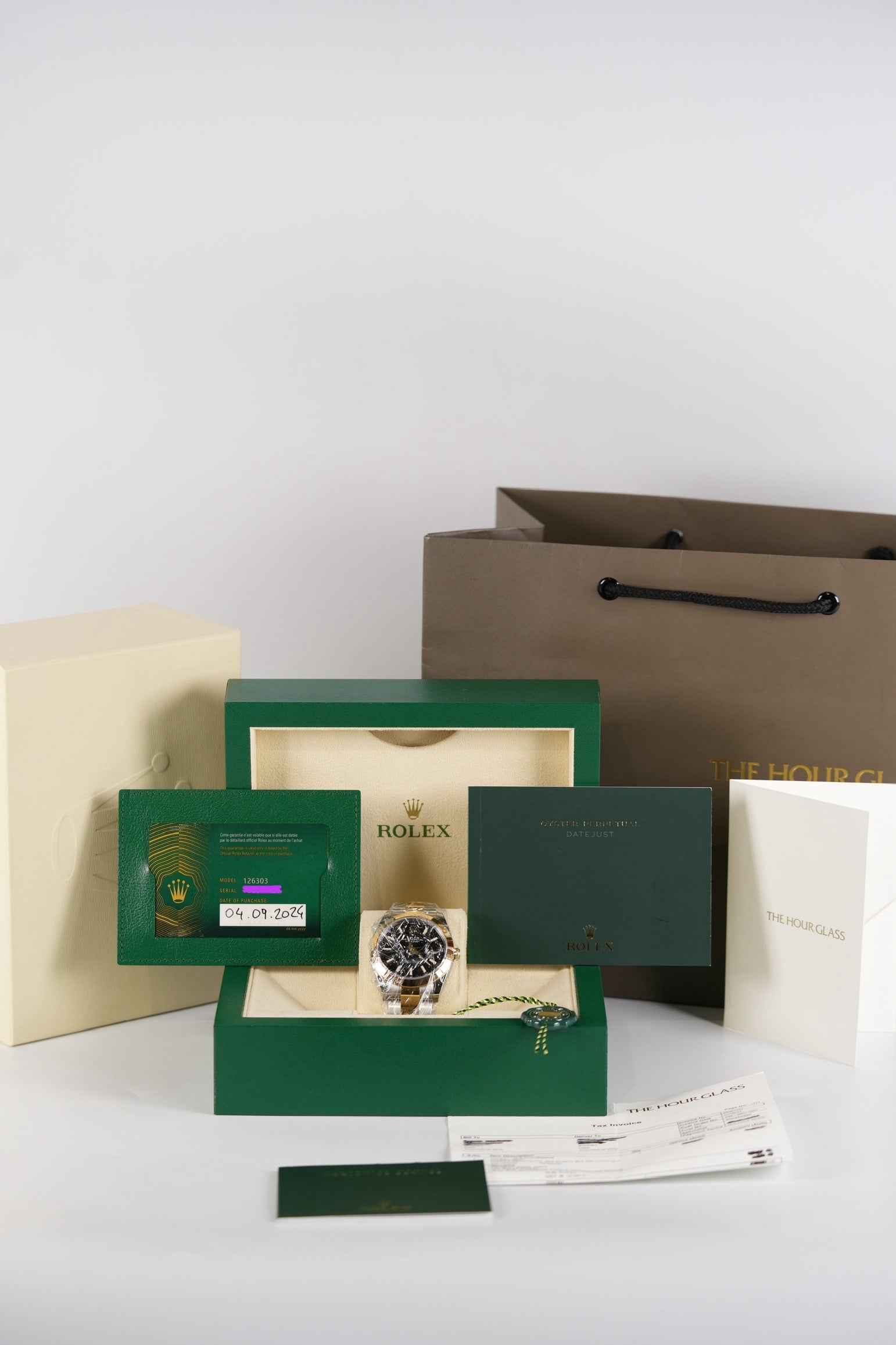 Datejust 41mm Two-Tone Black Dial Men’s Watch Reference Number 126303 | Purse Maison Luxury Bags Shop