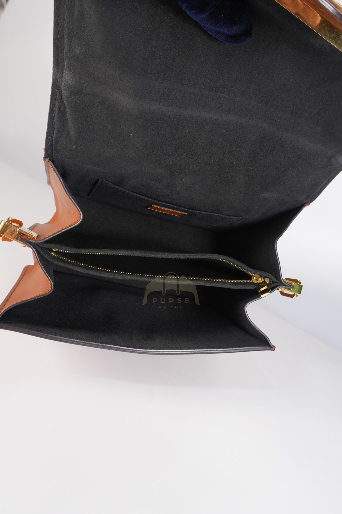 Dauphine MM Shoulder Bag in Reverse Monogram Canvas & Gold Hardware (Date Code: CA4109) | Purse Maison Luxury Bags Shop