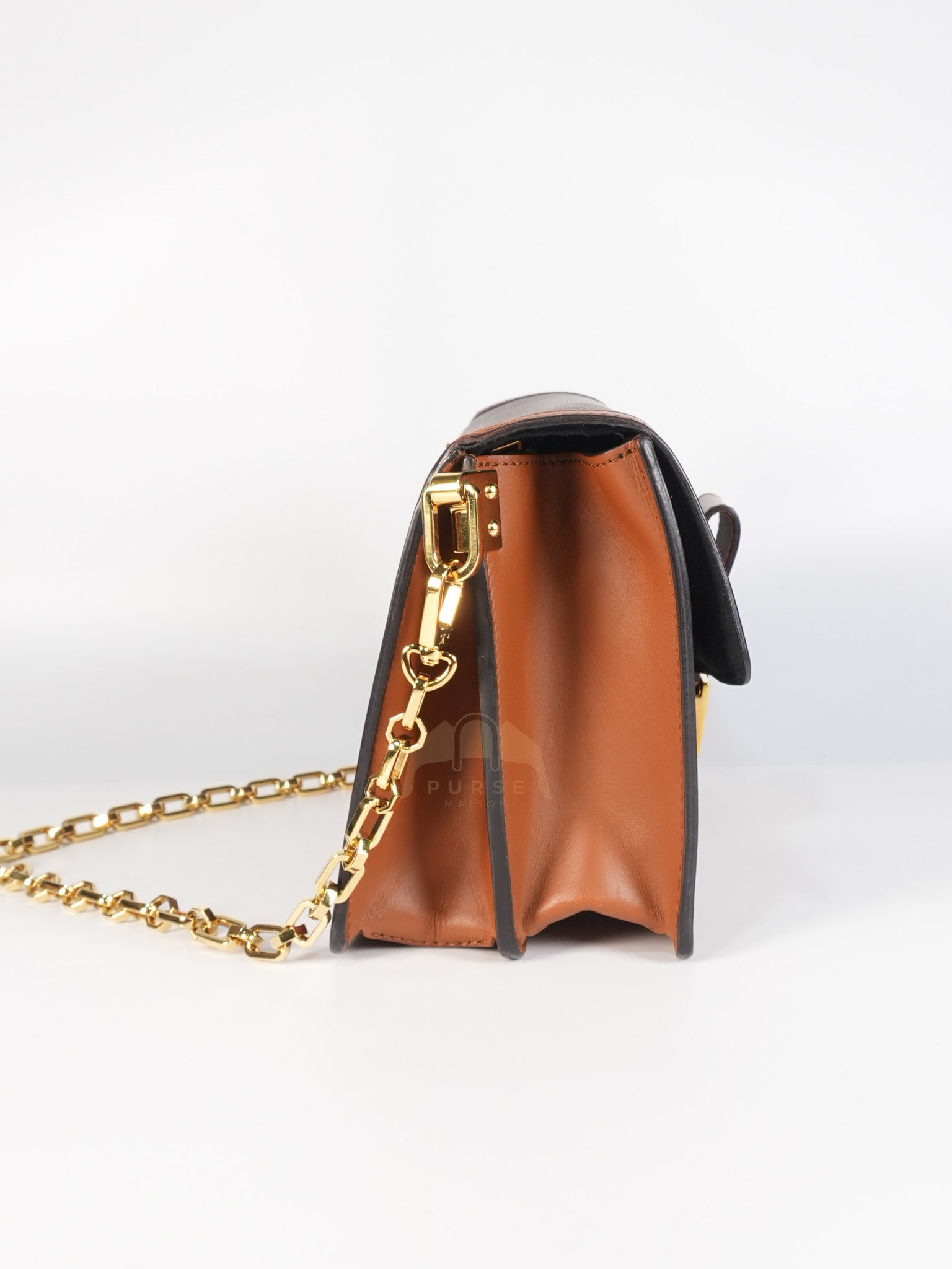 Dauphine MM Shoulder Bag in Reverse Monogram Canvas & Gold Hardware (Date Code: CA4109) | Purse Maison Luxury Bags Shop