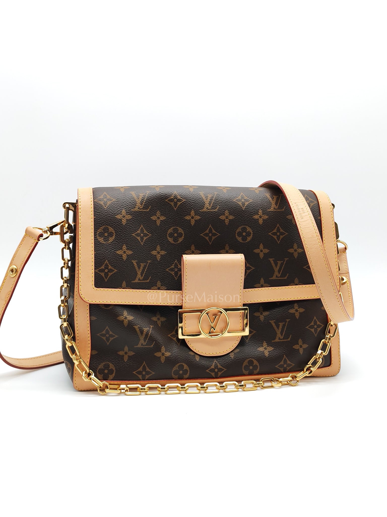 Dauphine Soft GM in Monogram Canvas (Microchip) | Purse Maison Luxury Bags Shop