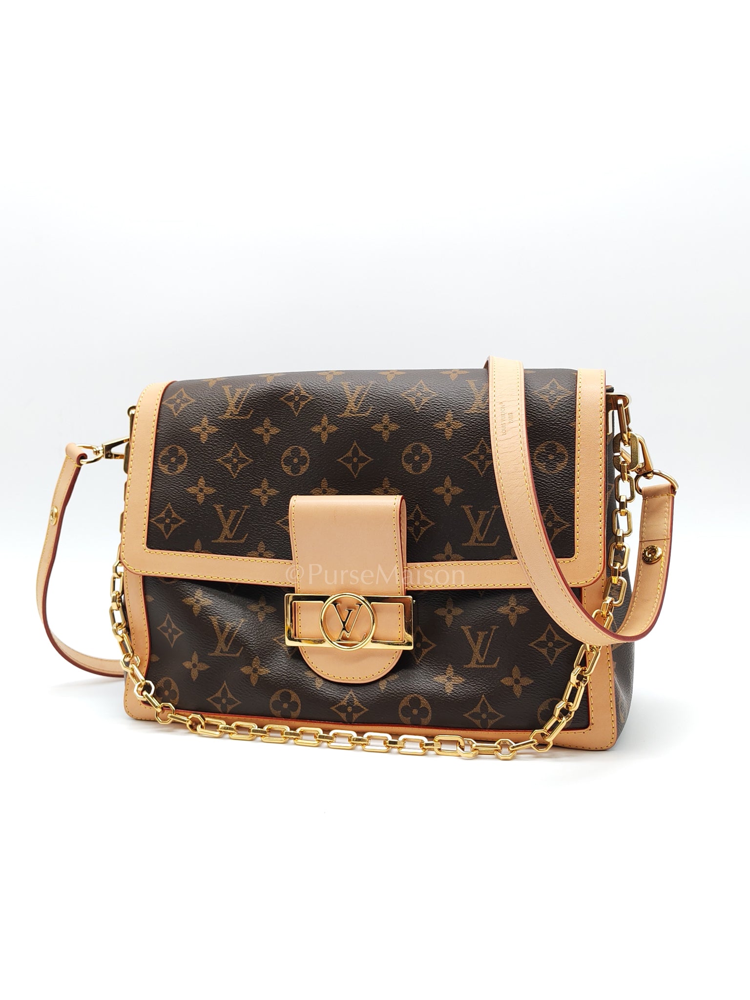 Dauphine Soft GM in Monogram Canvas (Microchip) | Purse Maison Luxury Bags Shop