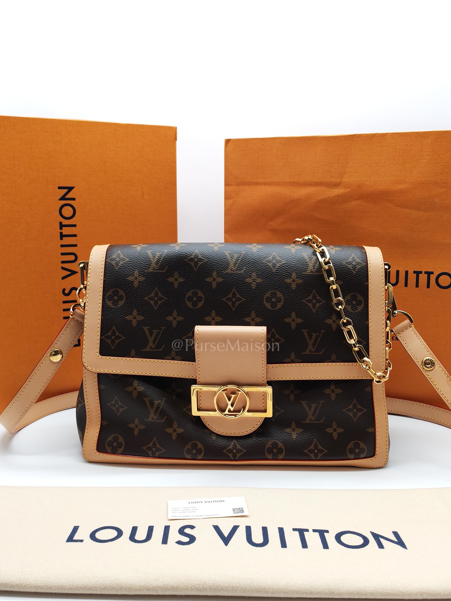 Dauphine Soft GM in Monogram Canvas (Microchip) | Purse Maison Luxury Bags Shop