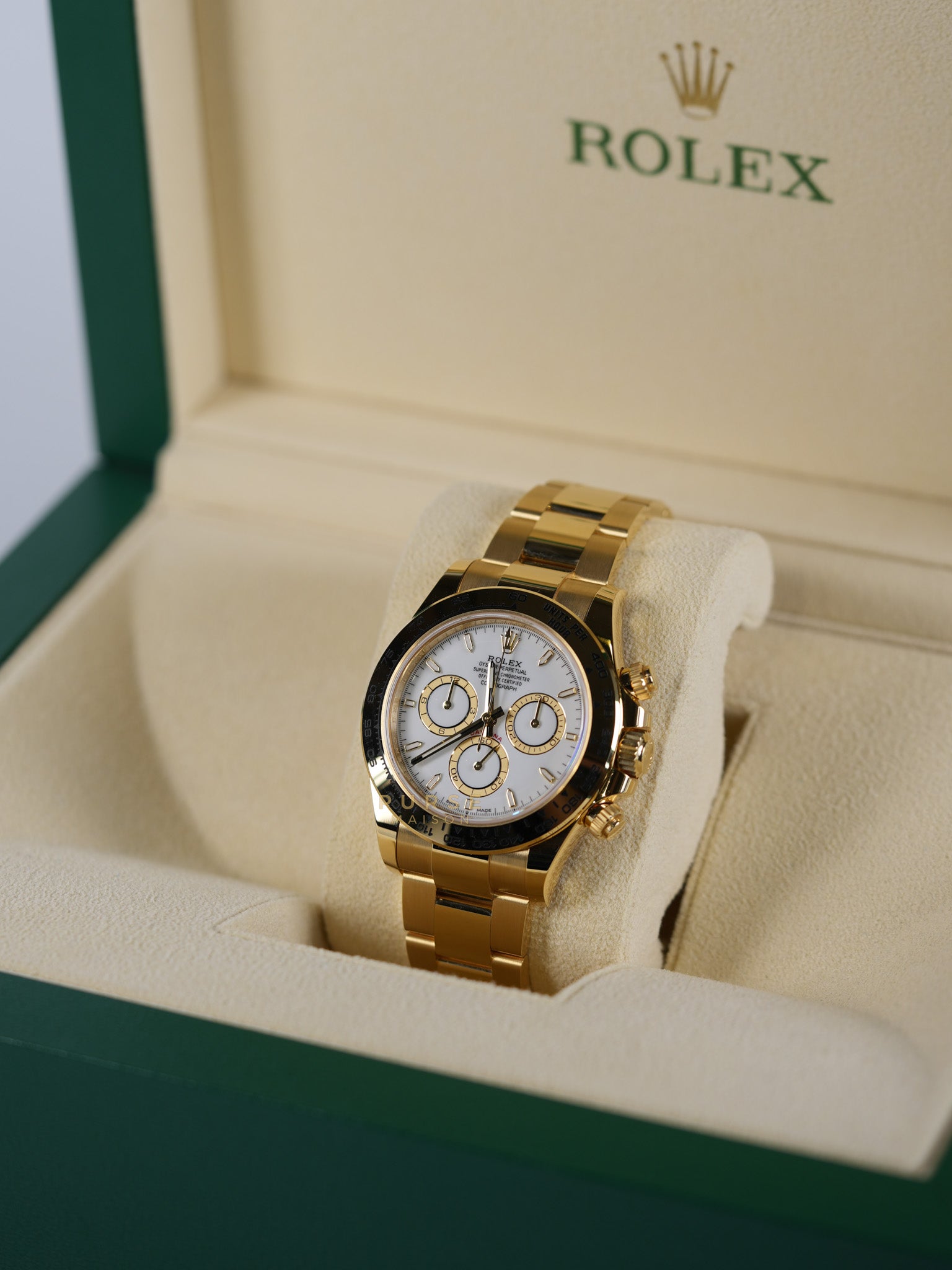 Daytona 40mm Full Gold Stainless Strap (Reference Number 126508) | Purse Maison Luxury Bags Shop