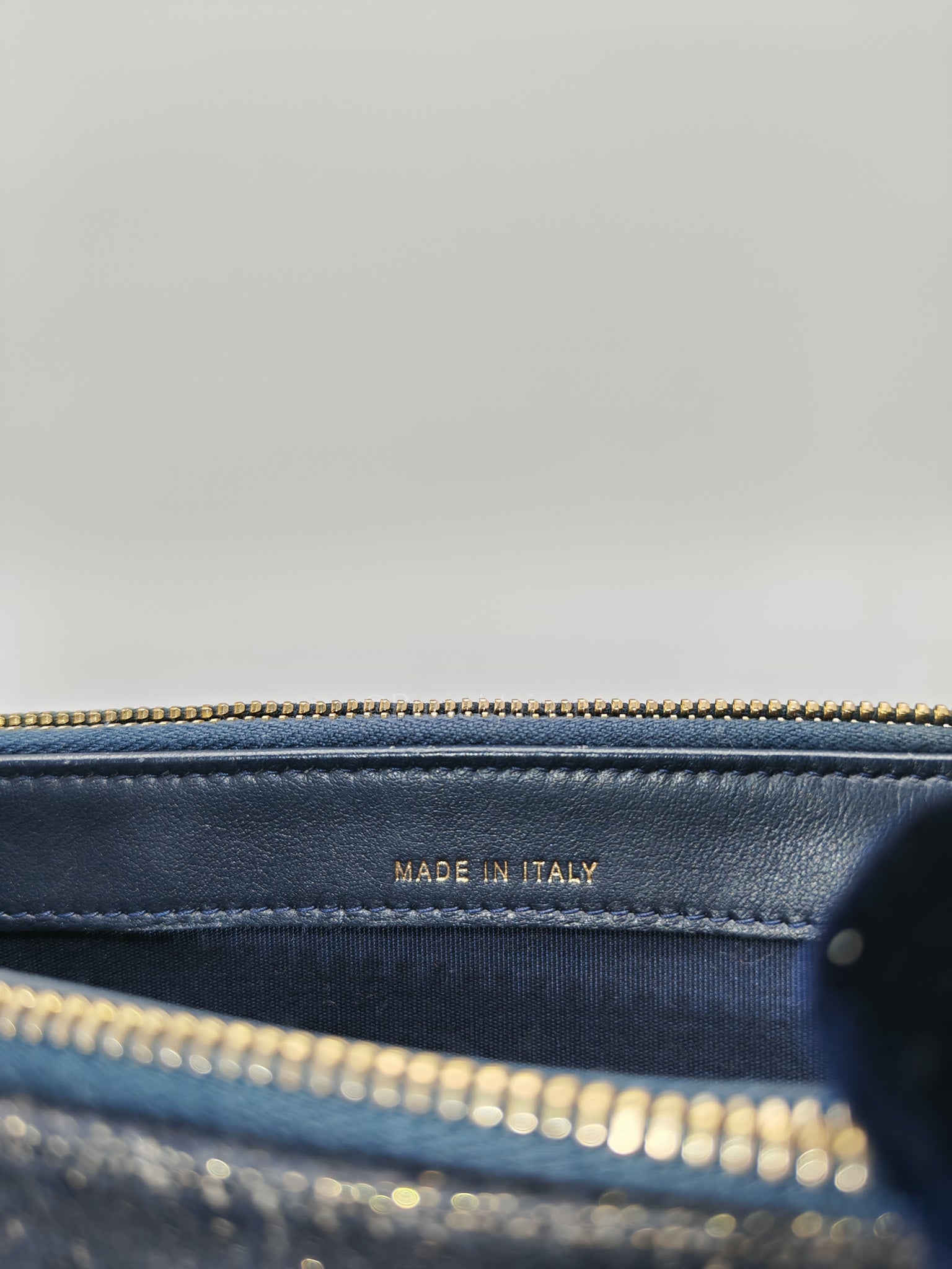 Deauville Denim Double Zip Clutch Chain Bag Series 28 | Purse Maison Luxury Bags Shop