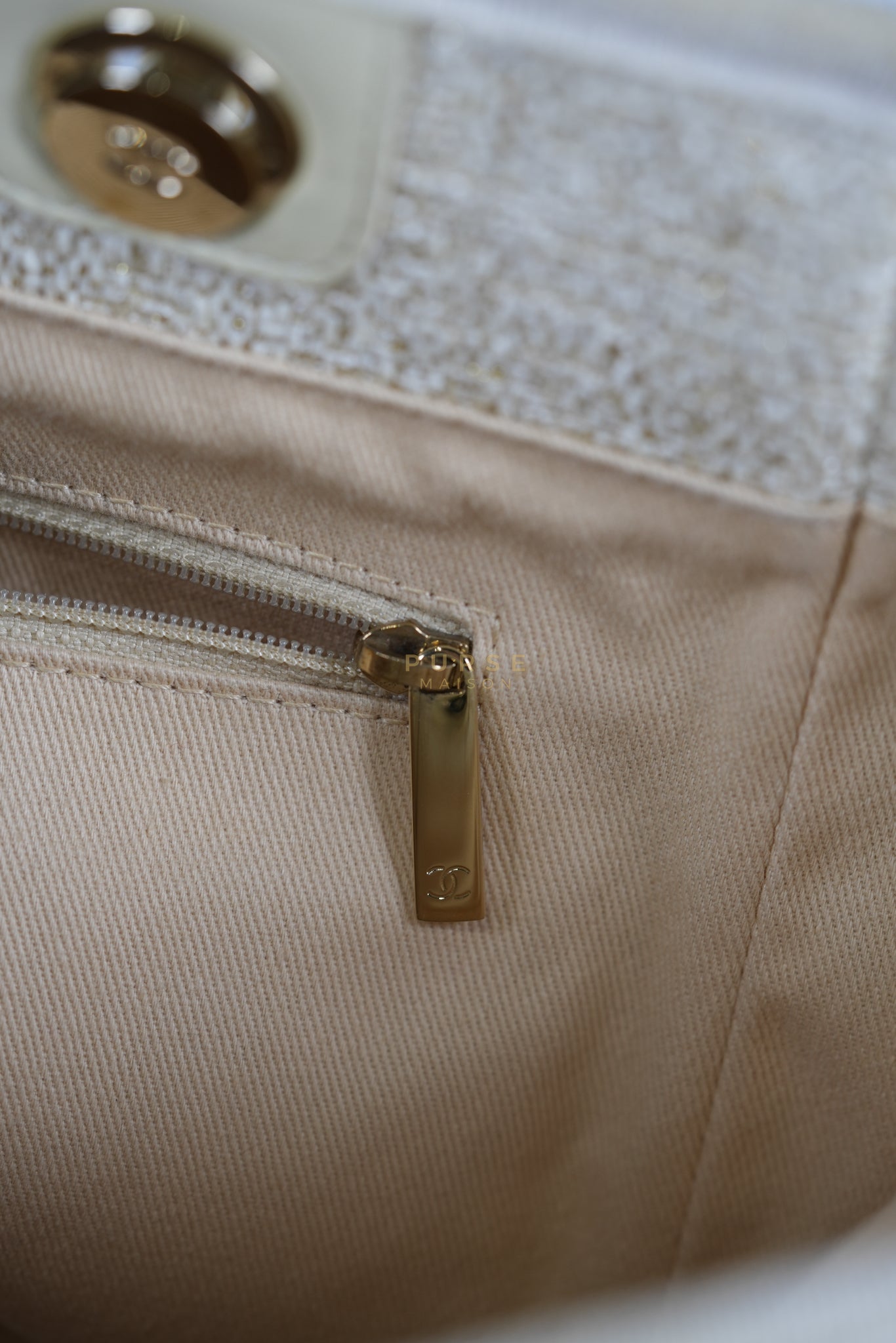 Deauville Medium Tote Bag in Raffia Canvas (Series 31) | Purse Maison Luxury Bags Shop