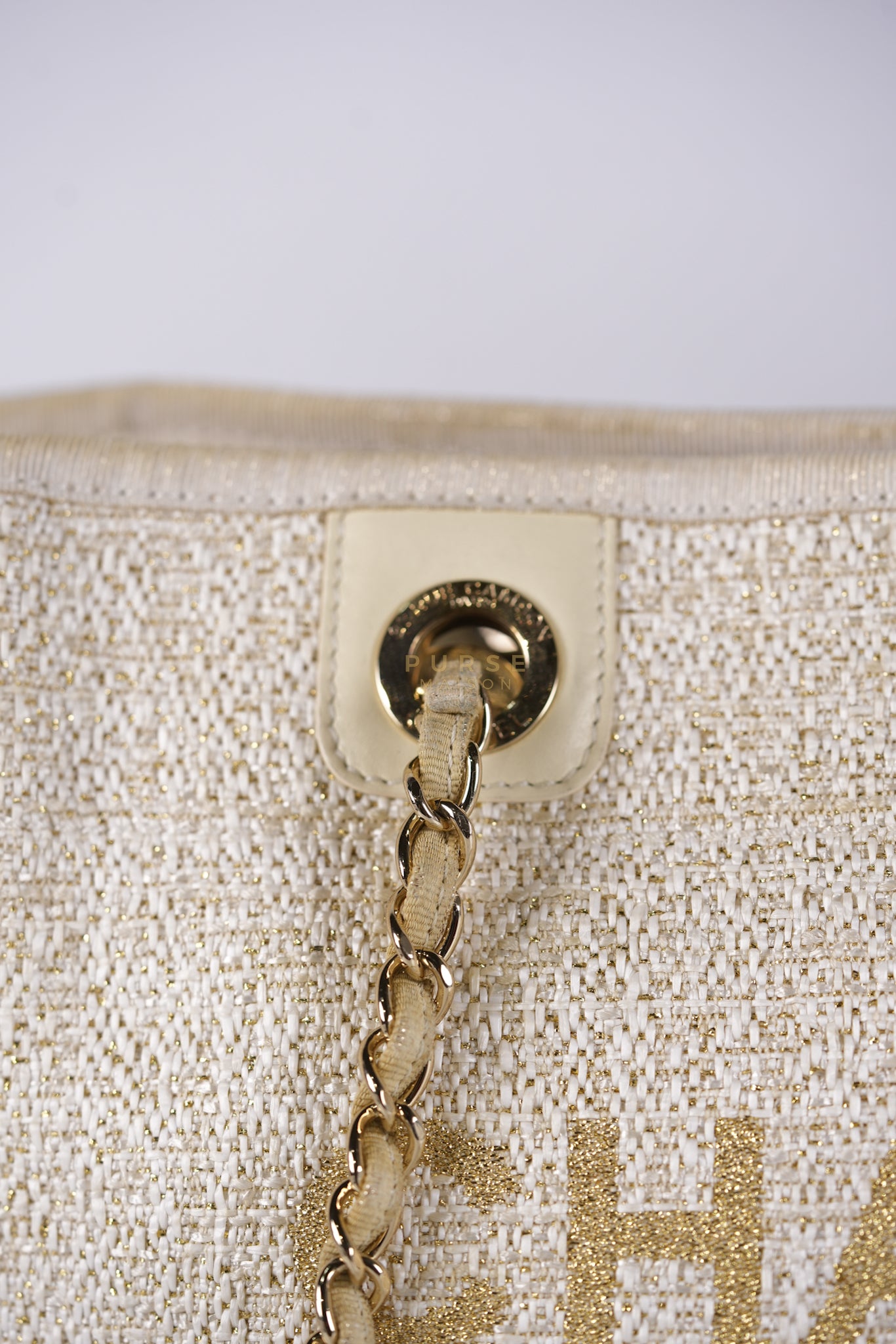 Deauville Medium Tote Bag in Raffia Canvas (Series 31) | Purse Maison Luxury Bags Shop