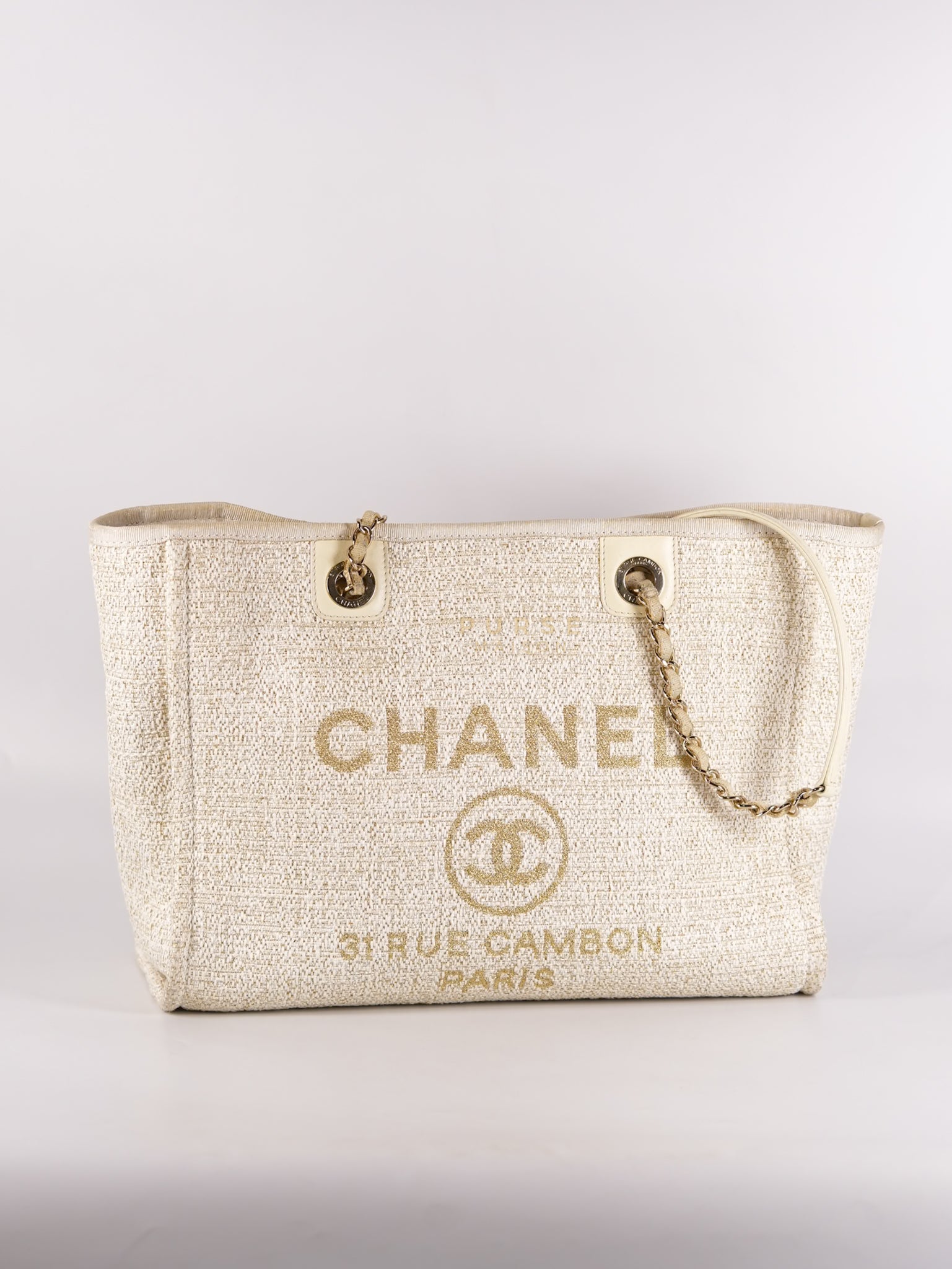 Deauville Medium Tote Bag in Raffia Canvas (Series 31) | Purse Maison Luxury Bags Shop