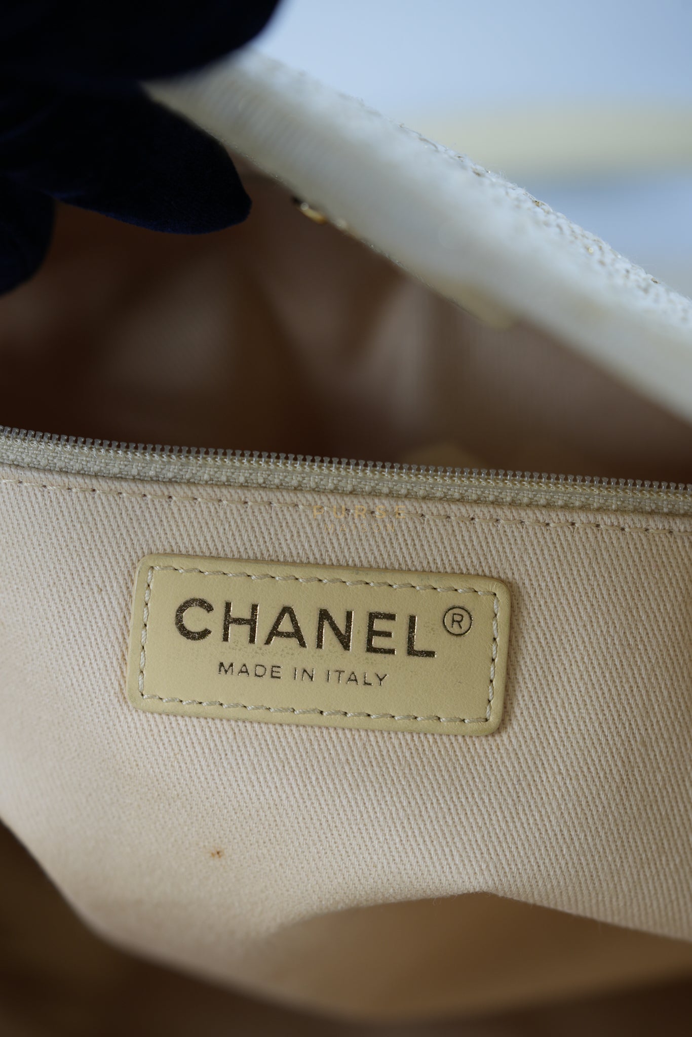 Deauville Medium Tote Bag in Raffia Canvas (Series 31) | Purse Maison Luxury Bags Shop