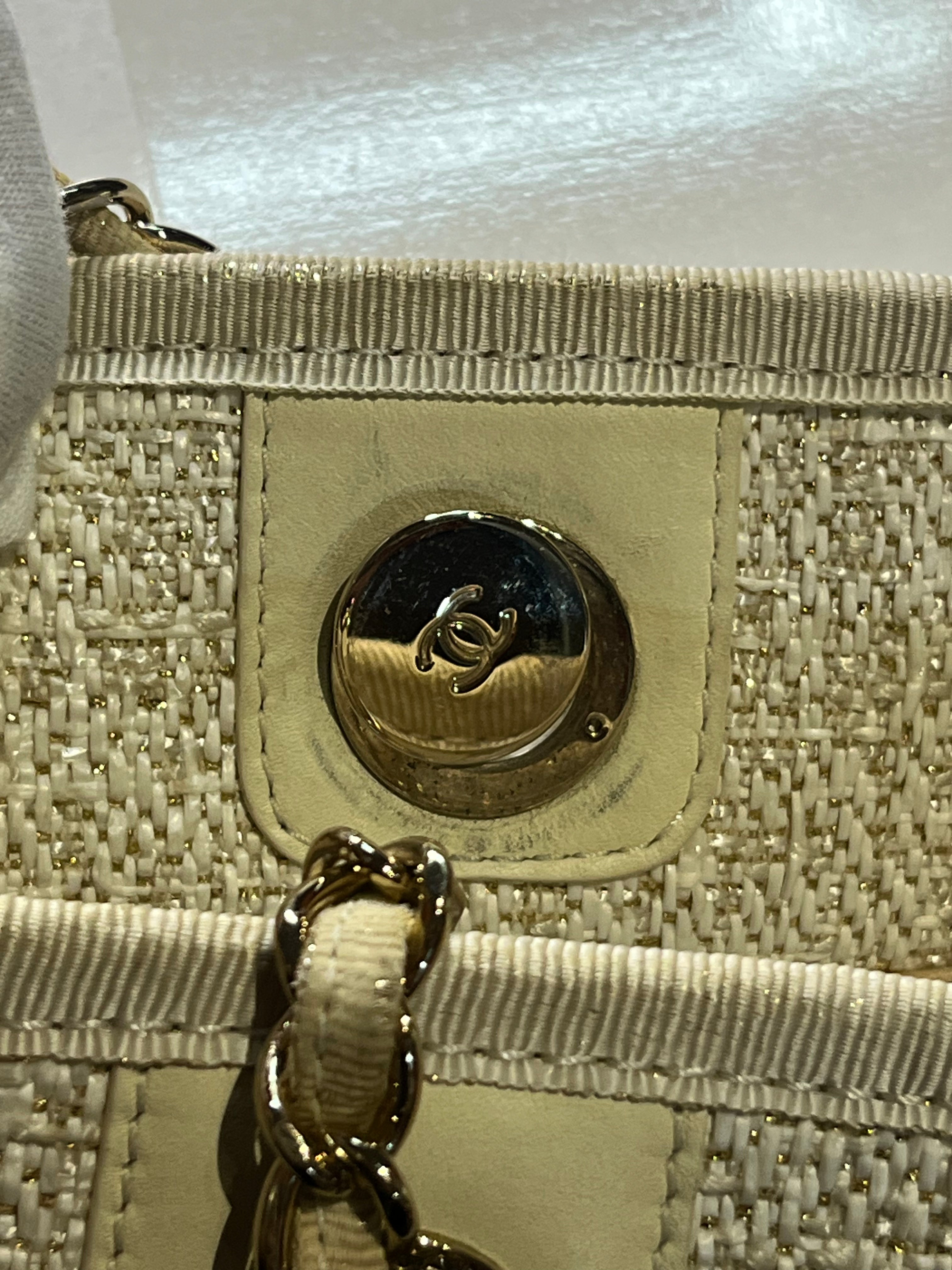 Deauville Medium Tote Bag in Raffia Canvas (Series 31) | Purse Maison Luxury Bags Shop