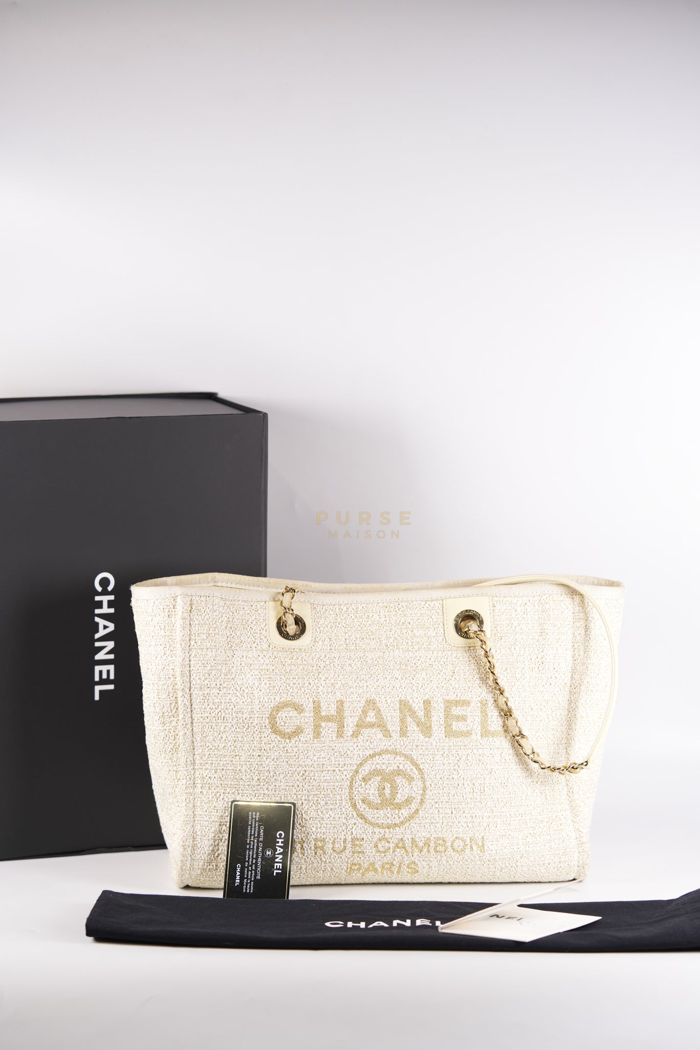 Deauville Medium Tote Bag in Raffia Canvas (Series 31) | Purse Maison Luxury Bags Shop