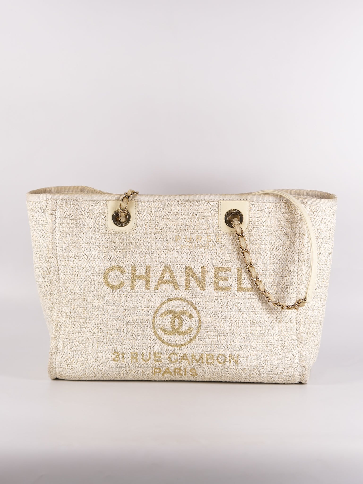 Deauville Medium Tote Bag in Raffia Canvas (Series 31) | Purse Maison Luxury Bags Shop
