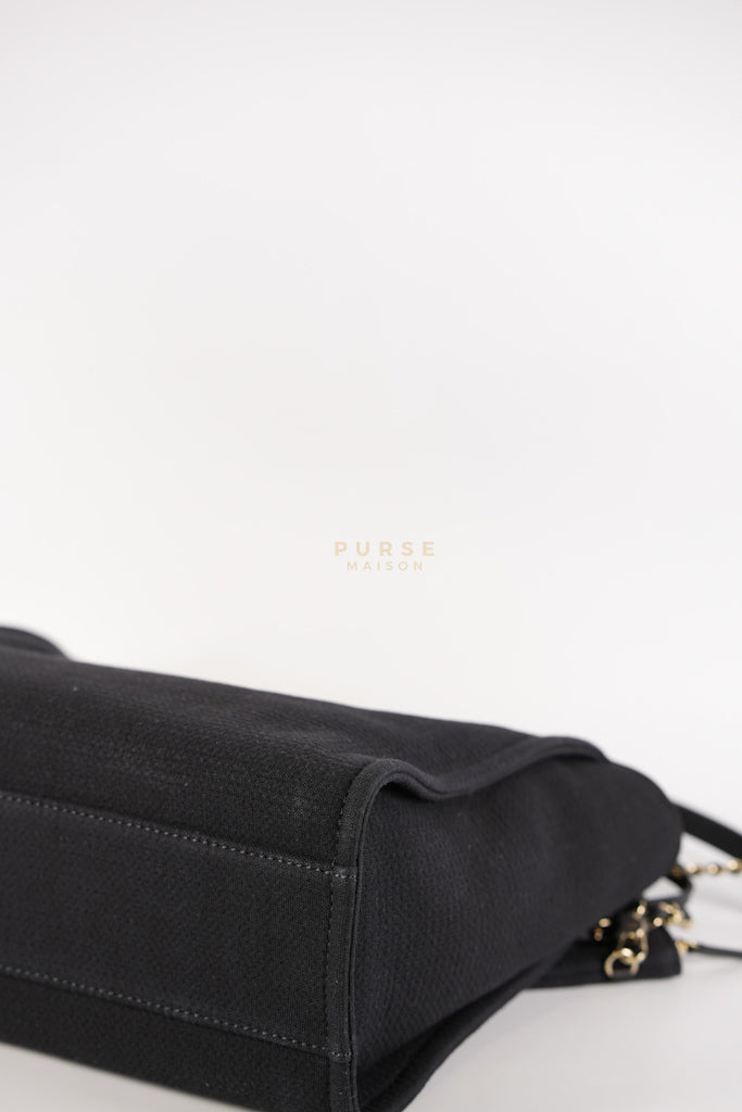 Deauville Tote Bag Black Microchip Large | Purse Maison Luxury Bags Shop