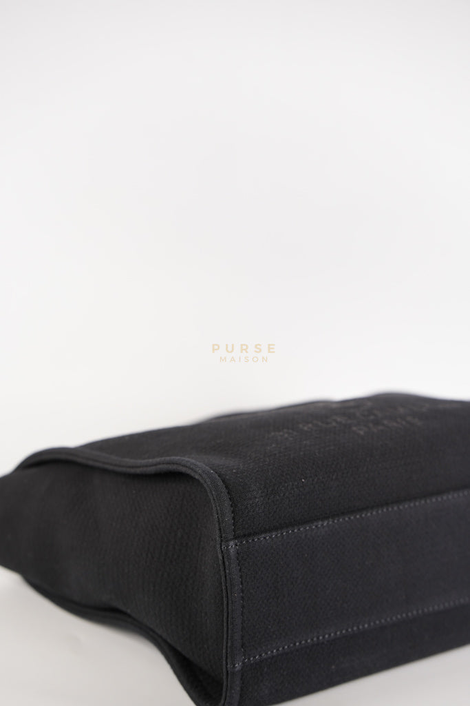 Deauville Tote Bag Black Microchip Large | Purse Maison Luxury Bags Shop