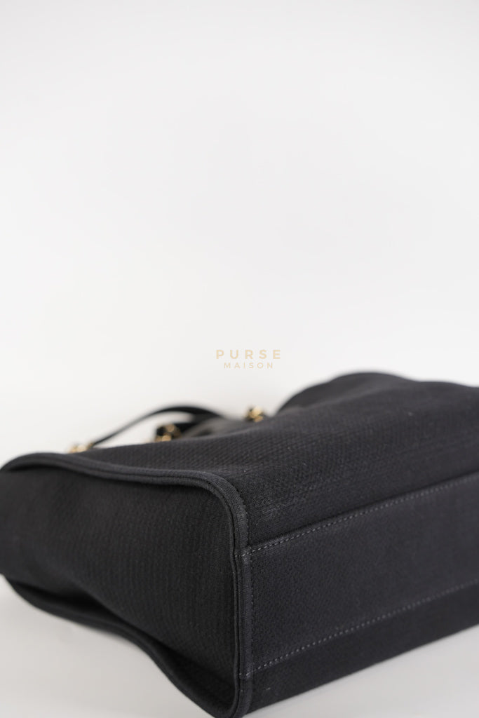 Deauville Tote Bag Black Microchip Large | Purse Maison Luxury Bags Shop