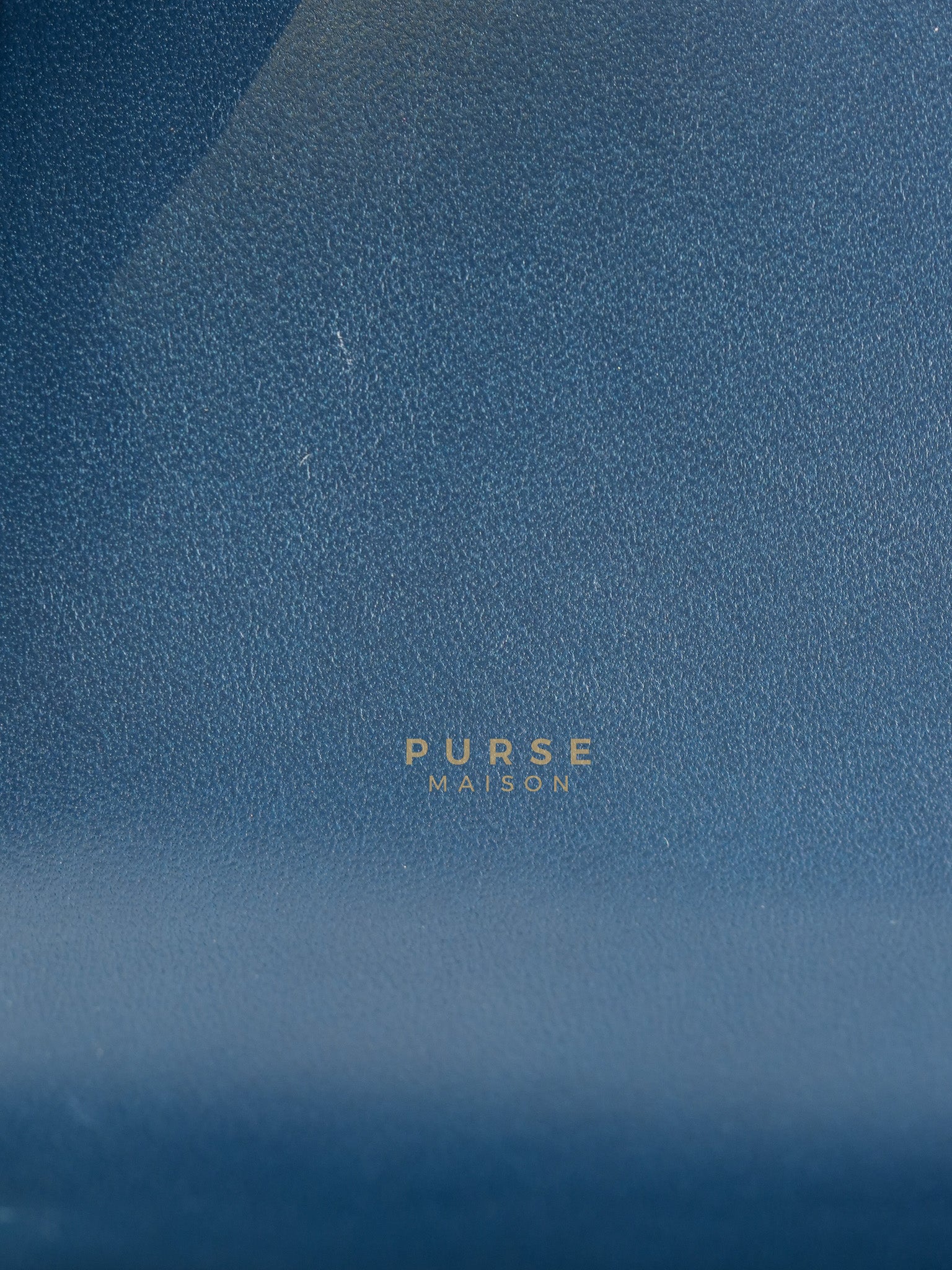 Della Cavalleria in Blue Epsom Leather & Gold Hardware Stamp B(2023) | Purse Maison Luxury Bags Shop