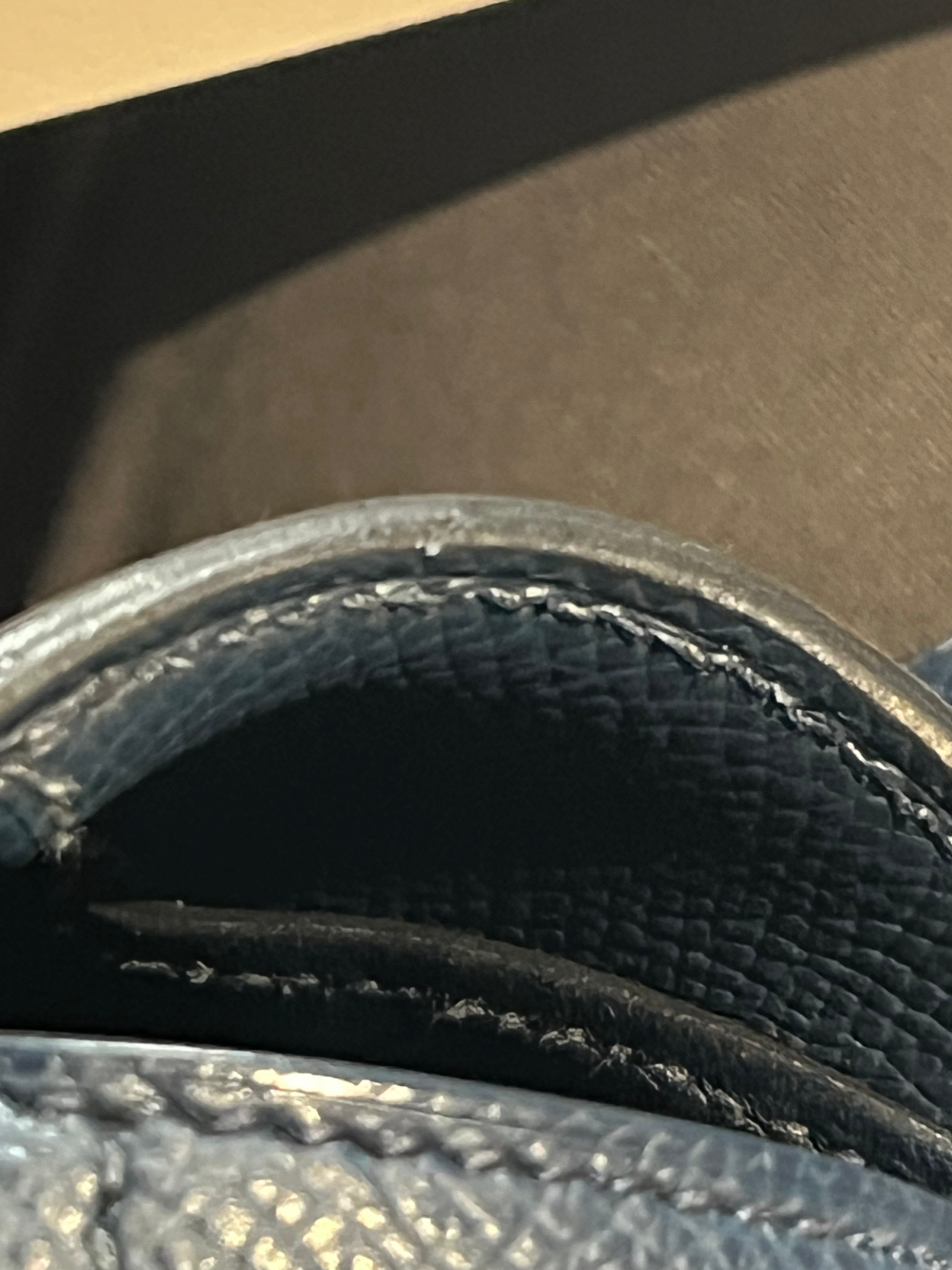 Della Cavalleria in Blue Epsom Leather & Gold Hardware Stamp B(2023) | Purse Maison Luxury Bags Shop