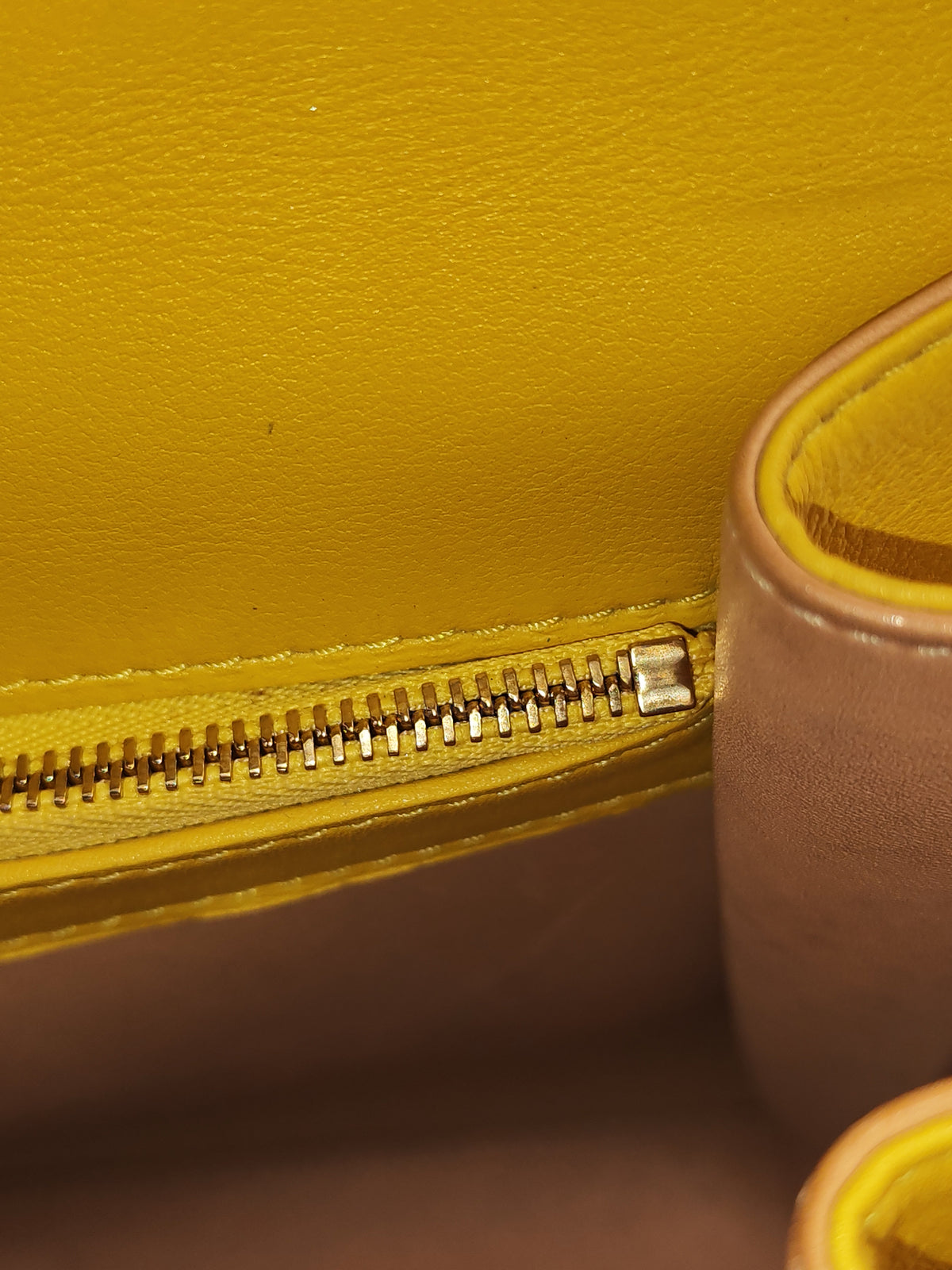 Delvaux Tempete Handbag in Yellow Crisp Calf Leather and Gold Hardware | Purse Maison Luxury Bags Shop