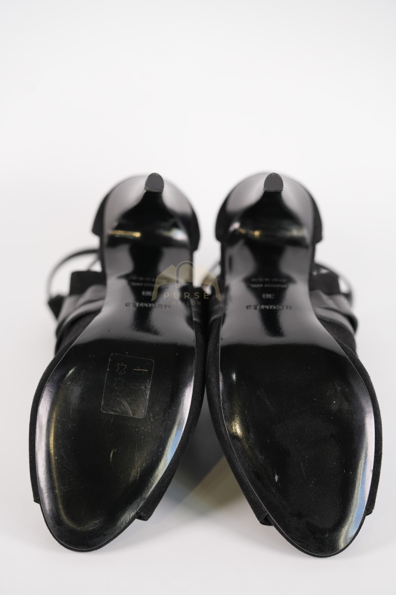 Desir High Heels Sandals in Black Size 38 (22cm) | Purse Maison Luxury Bags Shop
