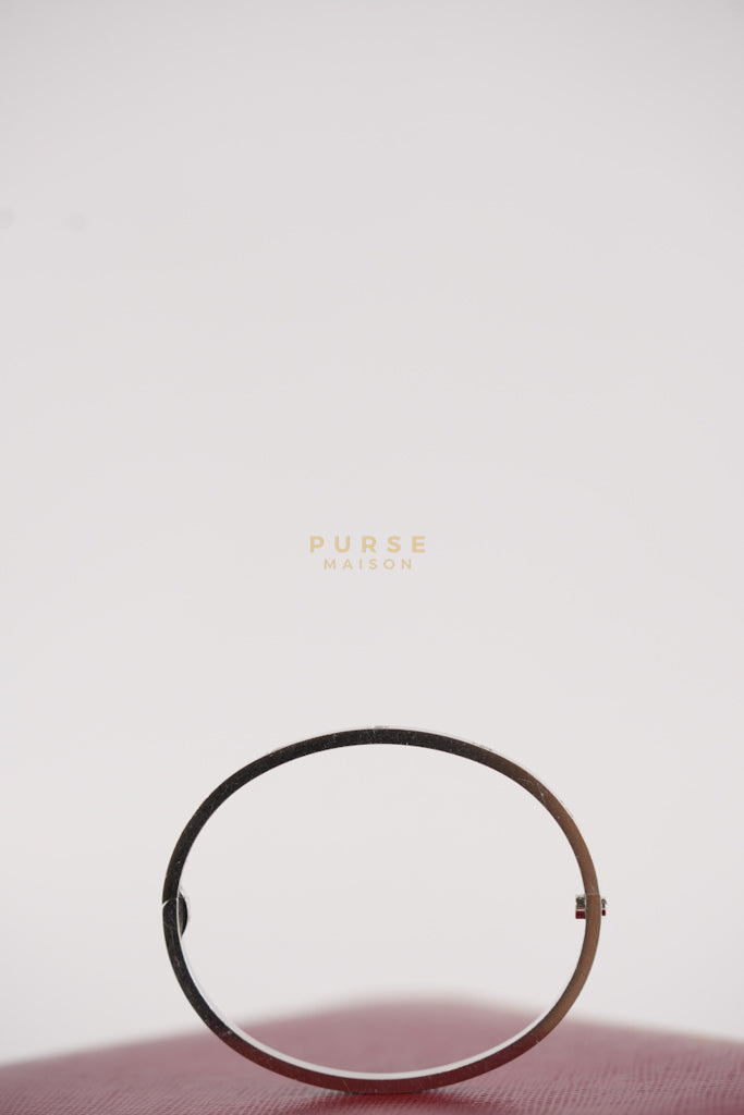 Diamond Love Bangle 18K White Gold | Purse Maison Luxury Bags Shop