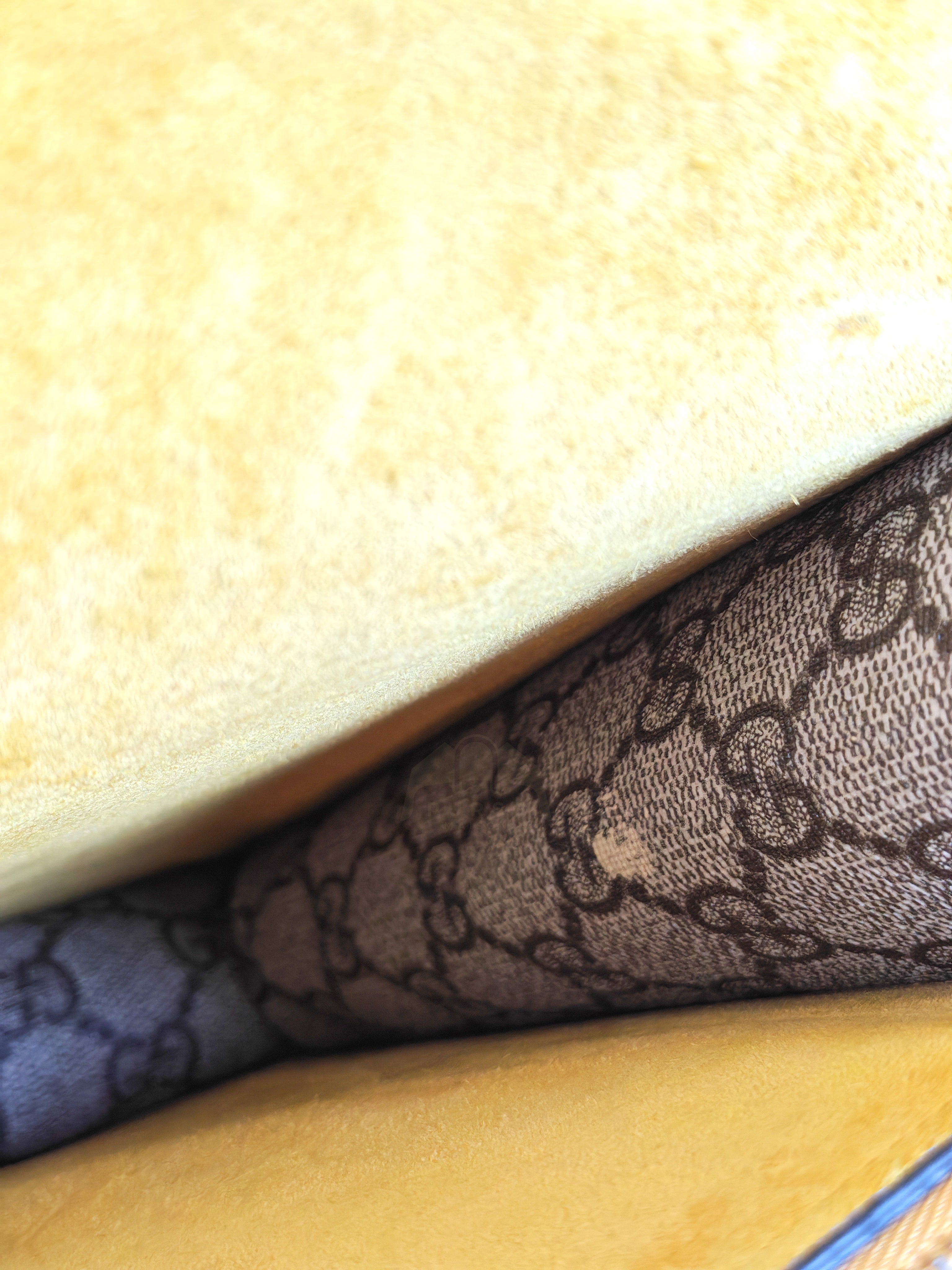 Dionysus Large Shoulder Bag with Yellow Suede and Supreme Canvas | Purse Maison Luxury Bags Shop