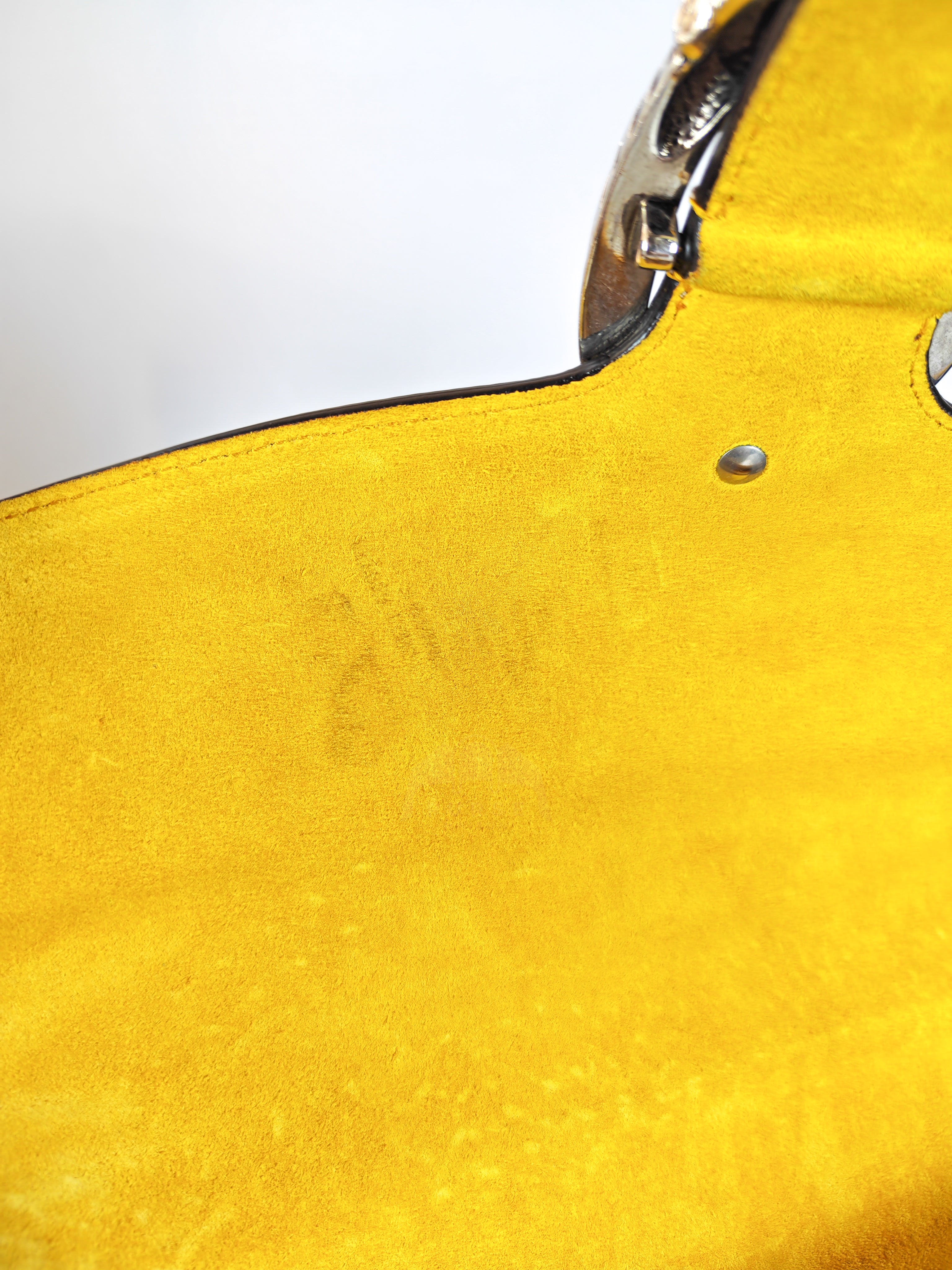 Dionysus Large Shoulder Bag with Yellow Suede and Supreme Canvas | Purse Maison Luxury Bags Shop