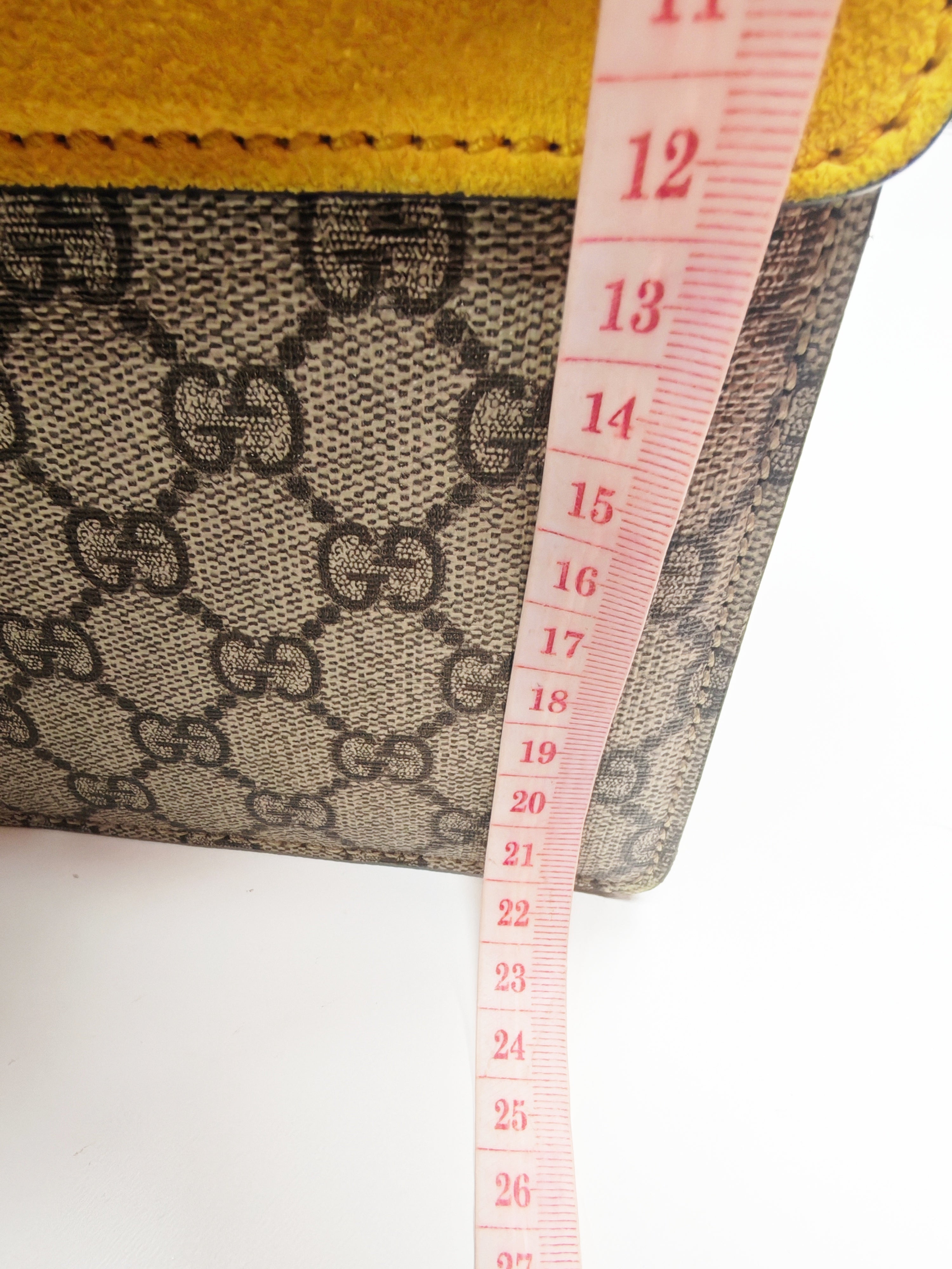 Dionysus Large Shoulder Bag with Yellow Suede and Supreme Canvas | Purse Maison Luxury Bags Shop