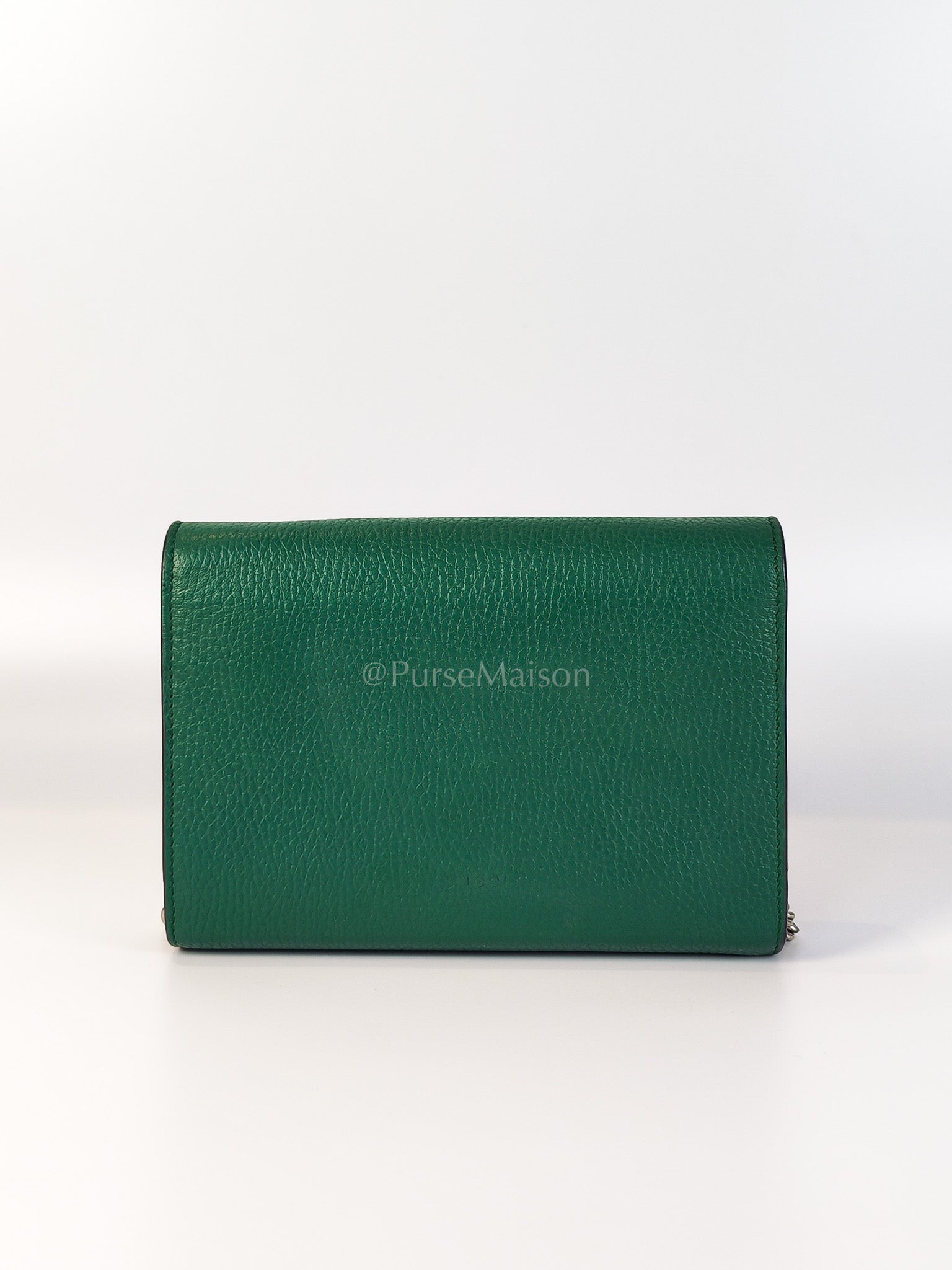 Dionysus Mini Chain Bag in Emerald Green Grained Leather Chain Bag | Purse Maison Luxury Bags Shop