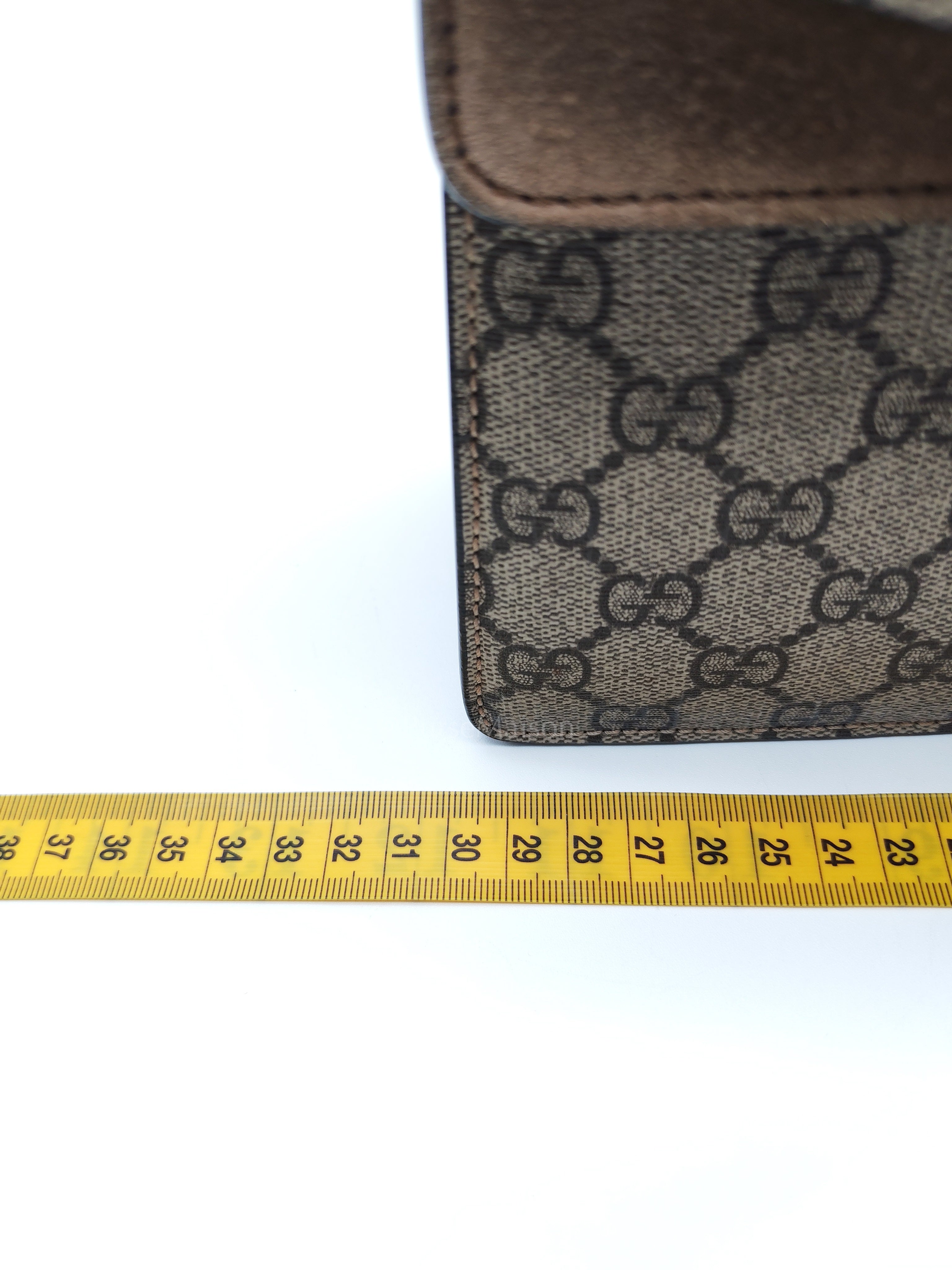 Dionysus Shoulder Bag Medium in GG Supreme Canvas Taupe Suede Leather | Purse Maison Luxury Bags Shop