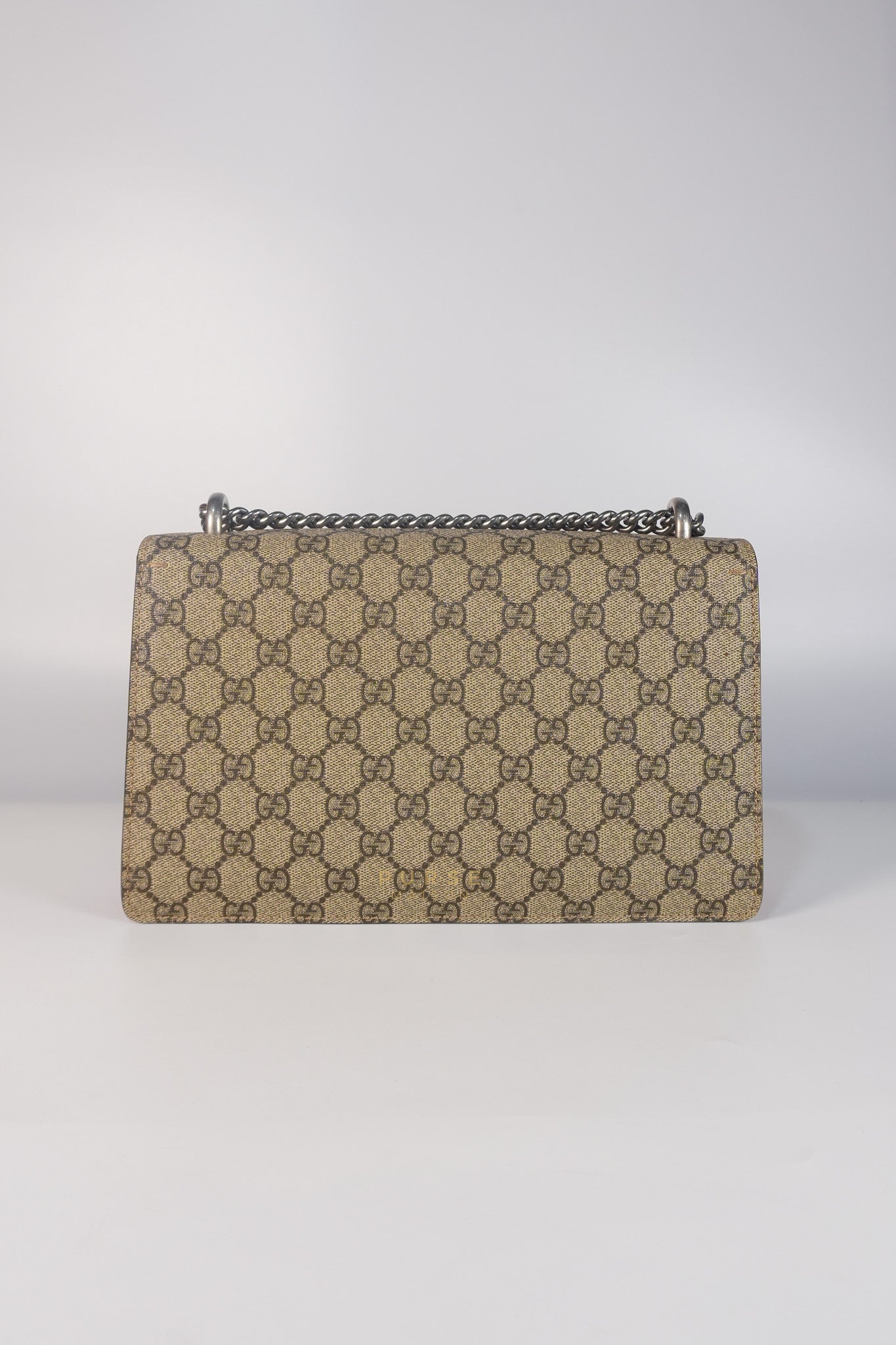 Dionysus Small Bag in Supreme Canvas in PVC Red Suede and Chain Strap | Purse Maison Luxury Bags Shop