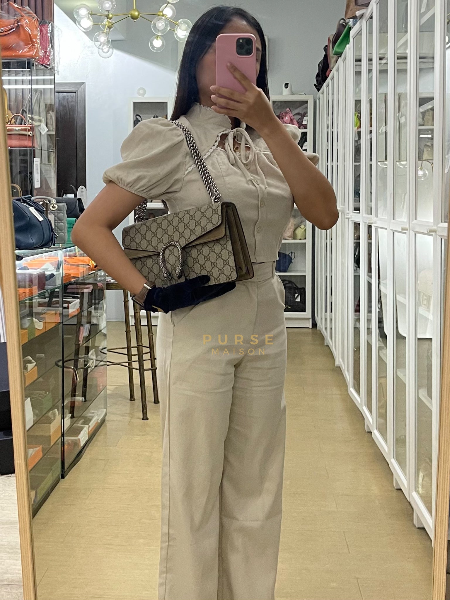 Dionysus Small in GG Supreme Canvas | Purse Maison Luxury Bags Shop