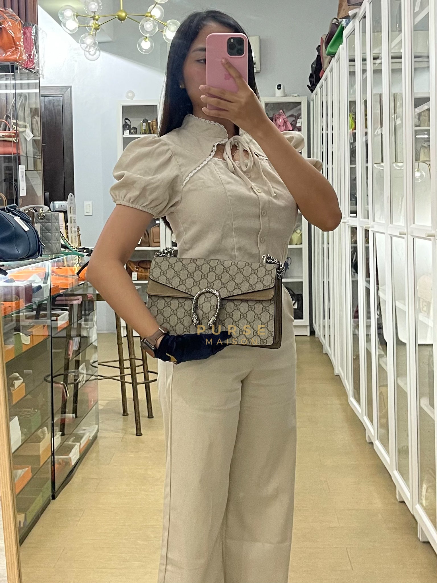 Dionysus Small in GG Supreme Canvas | Purse Maison Luxury Bags Shop