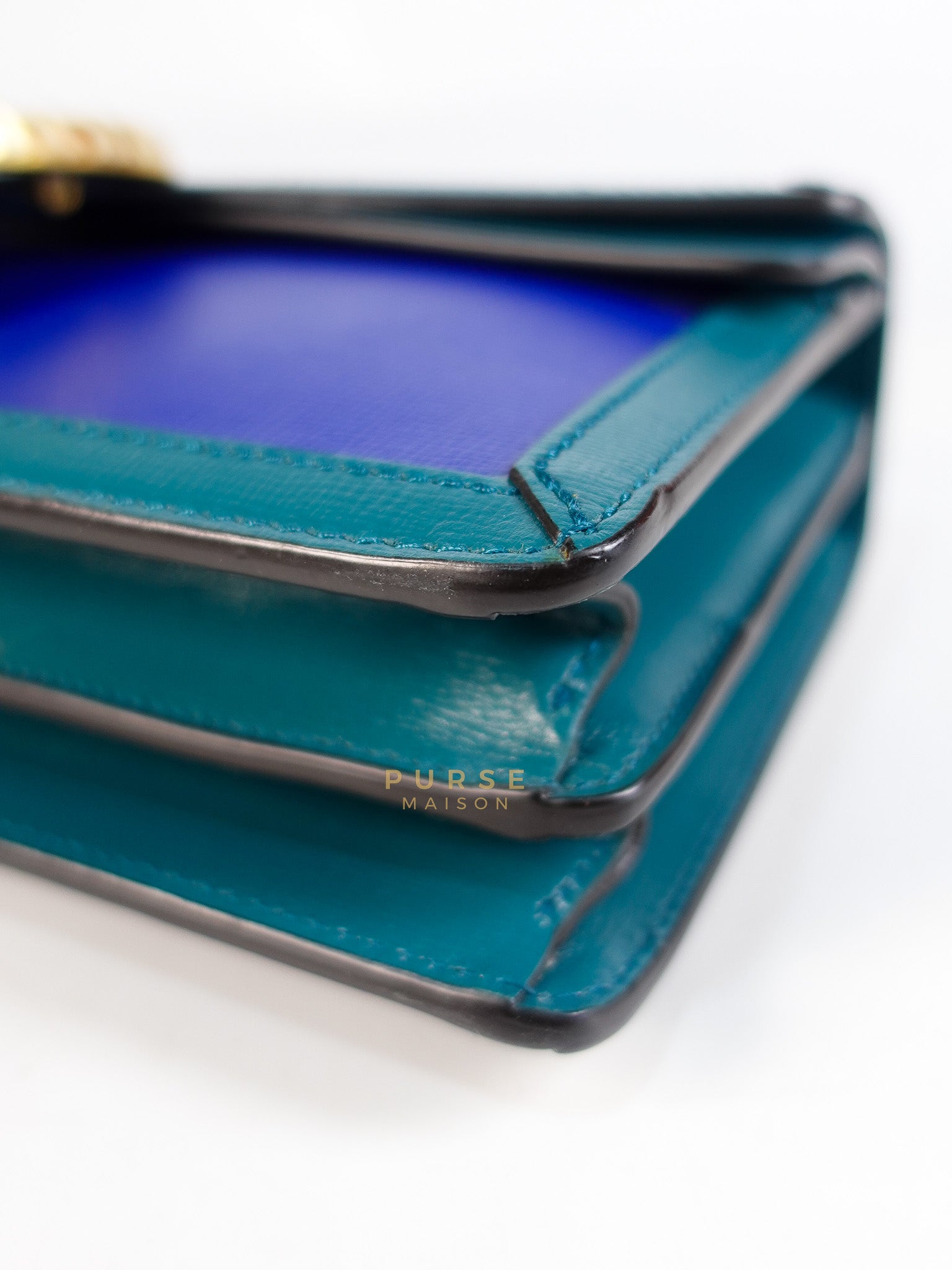 Dionysus Small Shoulder Bag in Blue & Green Silver Hardware | Purse Maison Luxury Bags Shop