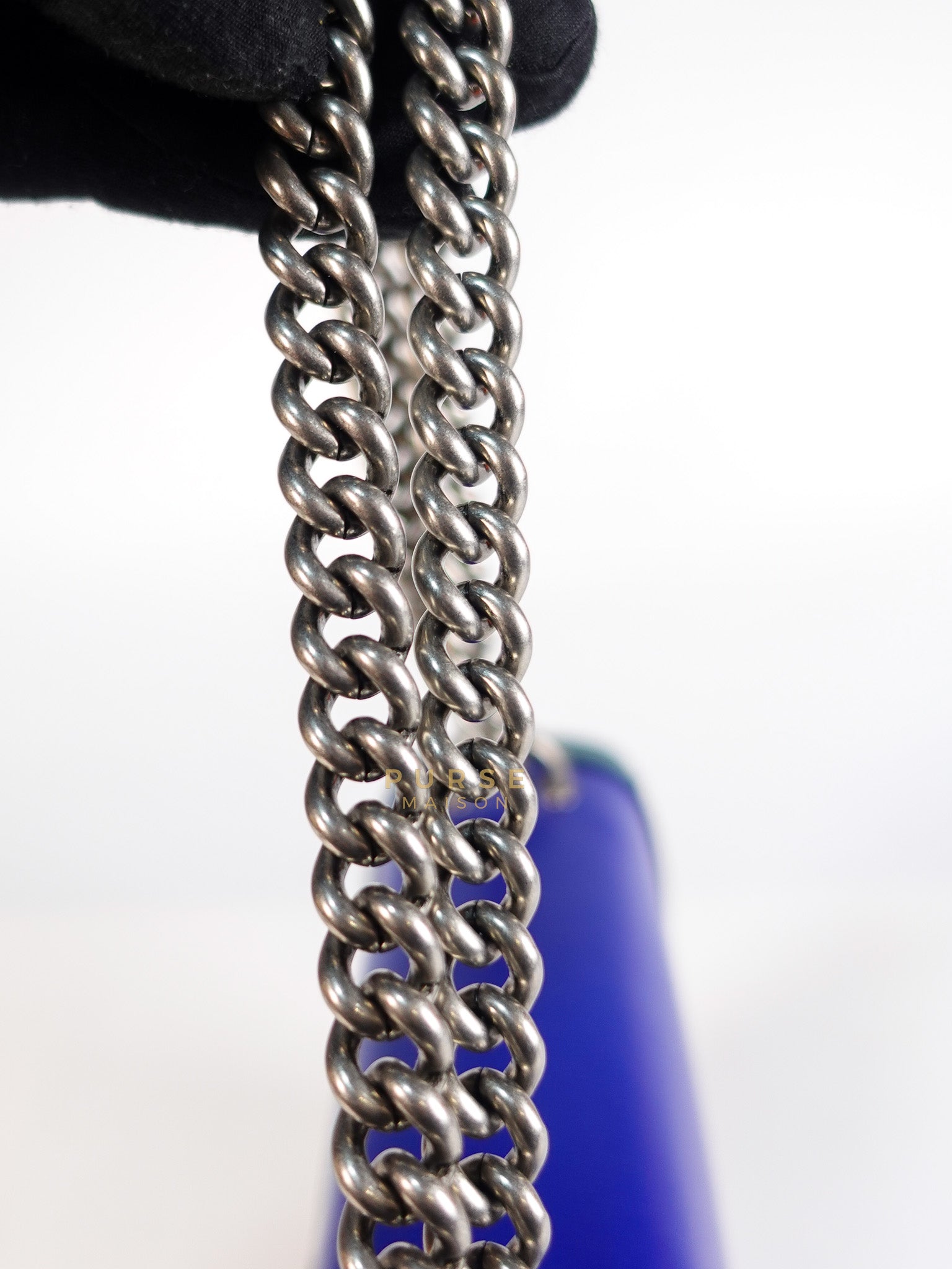 Dionysus Small Shoulder Bag in Blue & Green Silver Hardware | Purse Maison Luxury Bags Shop