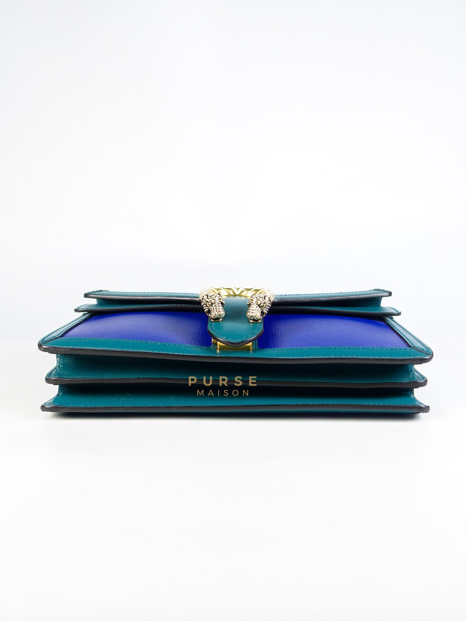 Dionysus Small Shoulder Bag in Blue & Green Silver Hardware | Purse Maison Luxury Bags Shop
