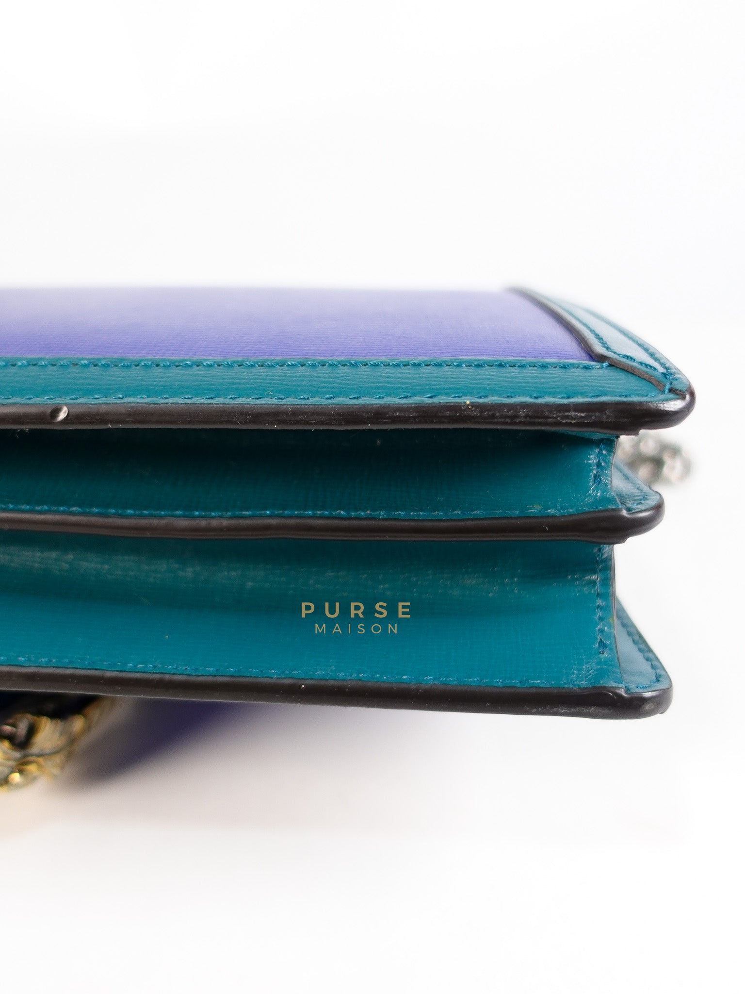 Dionysus Small Shoulder Bag in Blue & Green Silver Hardware | Purse Maison Luxury Bags Shop