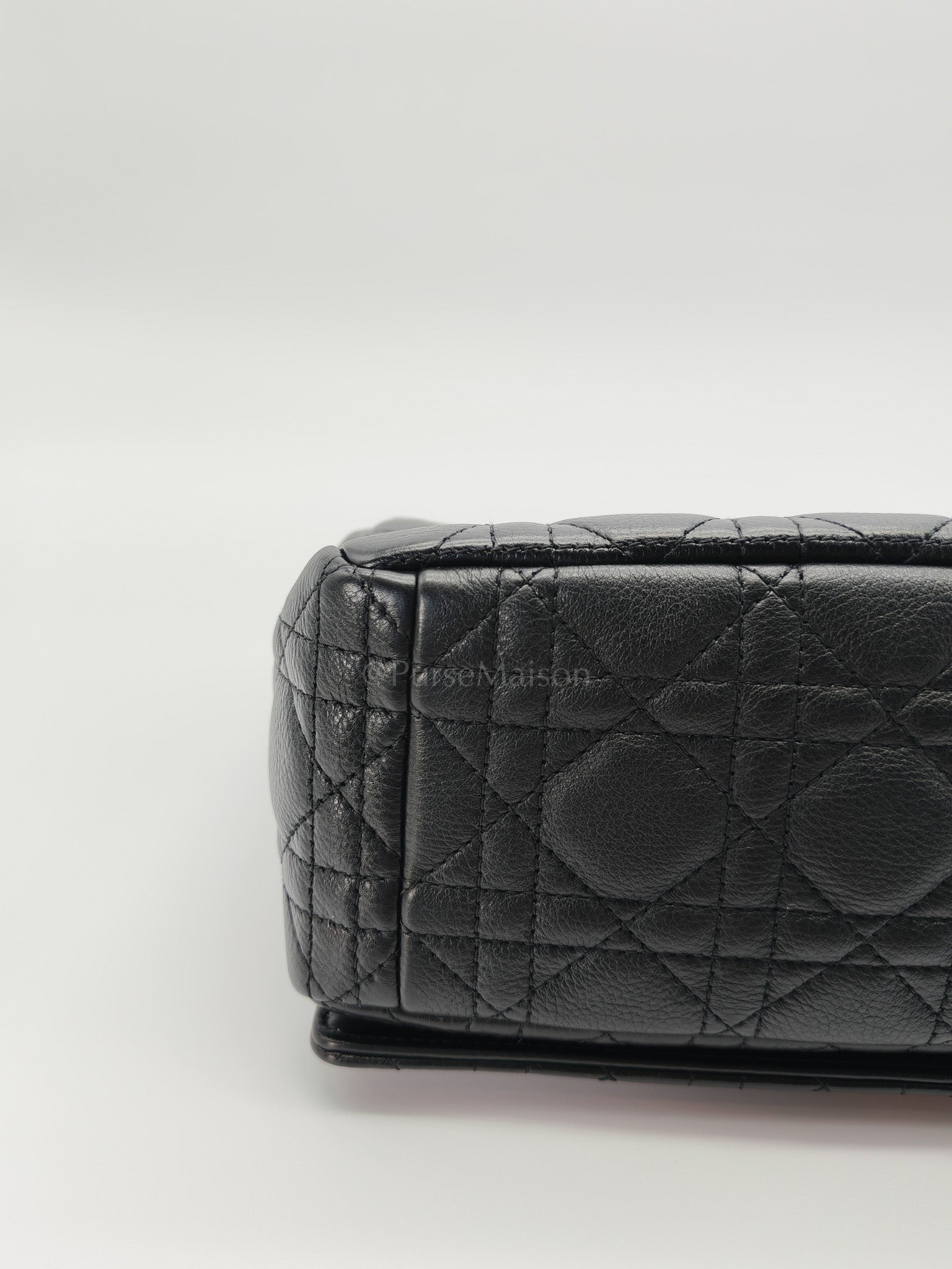 Dior Caro Large in Black Supple Cannage Calfskin Leather Chain Bag | Purse Maison Luxury Bags Shop