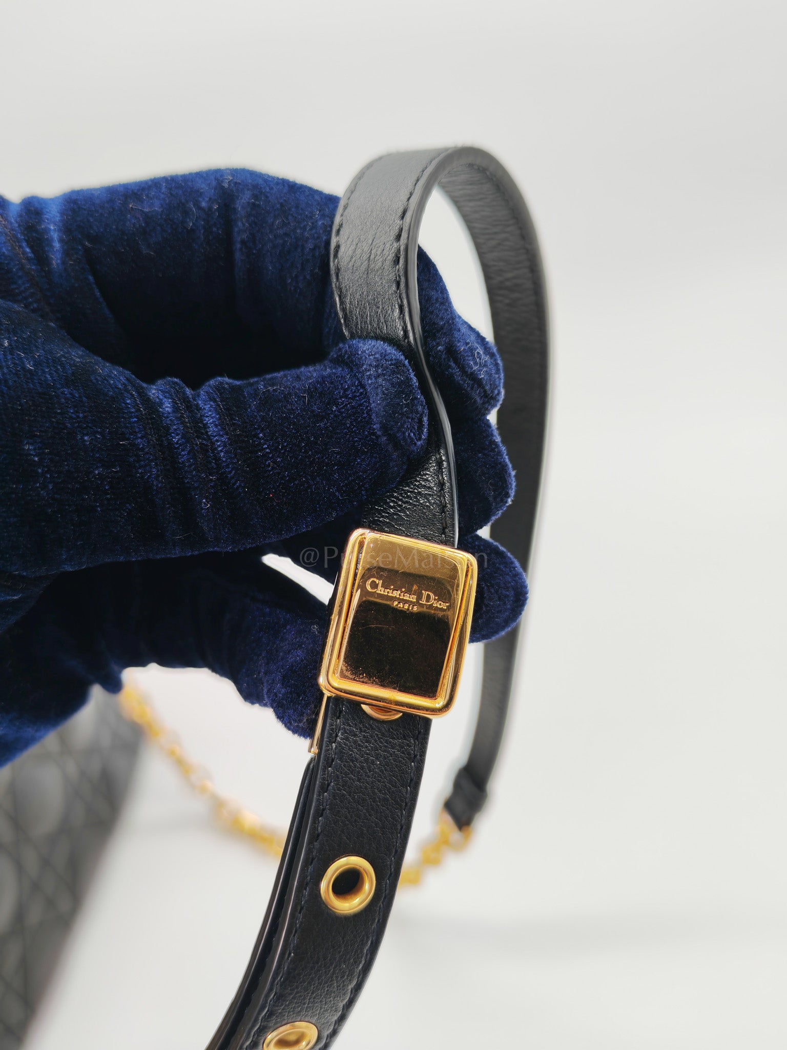 Dior Caro Large in Black Supple Cannage Calfskin Leather Chain Bag | Purse Maison Luxury Bags Shop