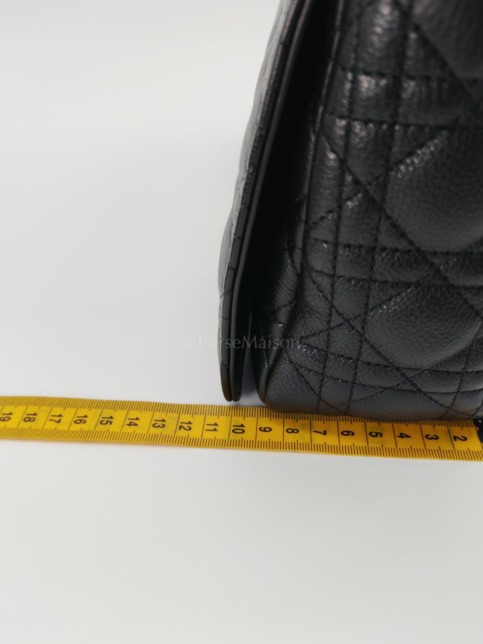 Dior Caro Large in Black Supple Cannage Calfskin Leather Chain Bag | Purse Maison Luxury Bags Shop