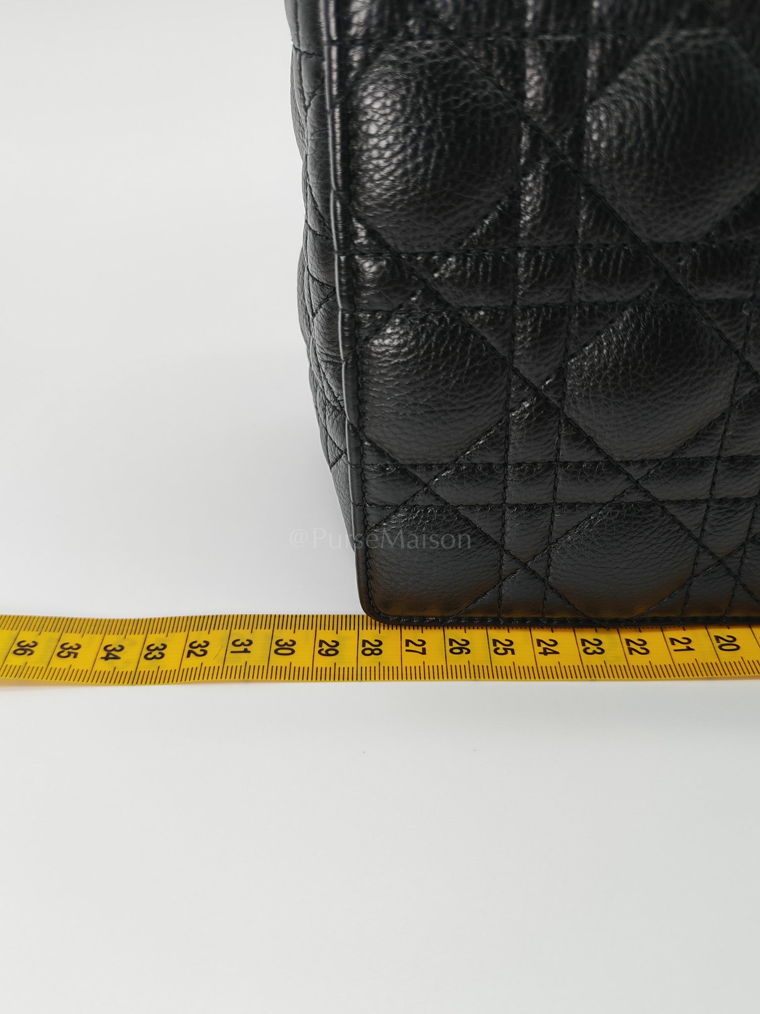 Dior Caro Large in Black Supple Cannage Calfskin Leather Chain Bag | Purse Maison Luxury Bags Shop