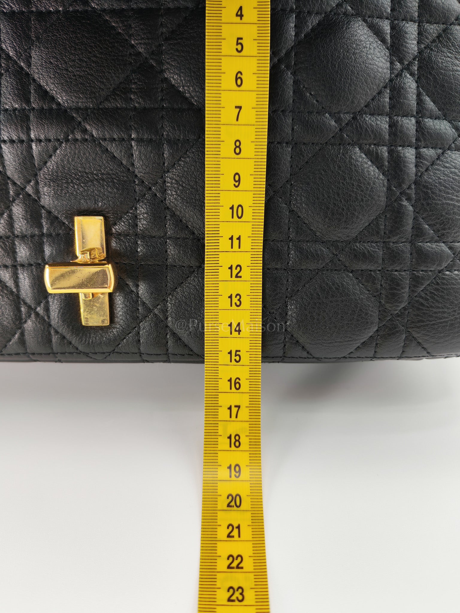 Dior Caro Large in Black Supple Cannage Calfskin Leather Chain Bag | Purse Maison Luxury Bags Shop