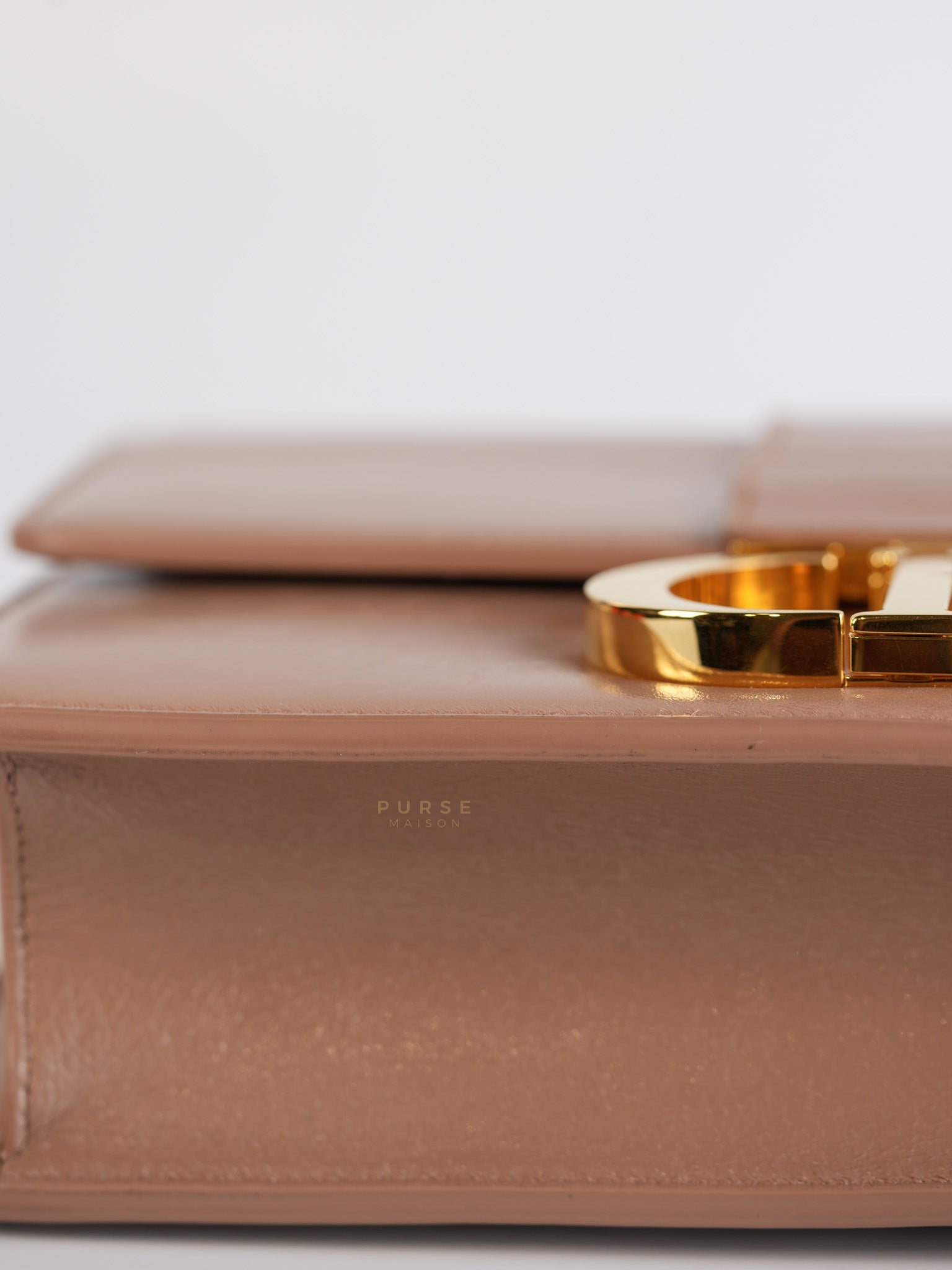 Dior 30 Montiage Flap in Beige Crinkled Leather | Purse Maison Luxury Bags Shop