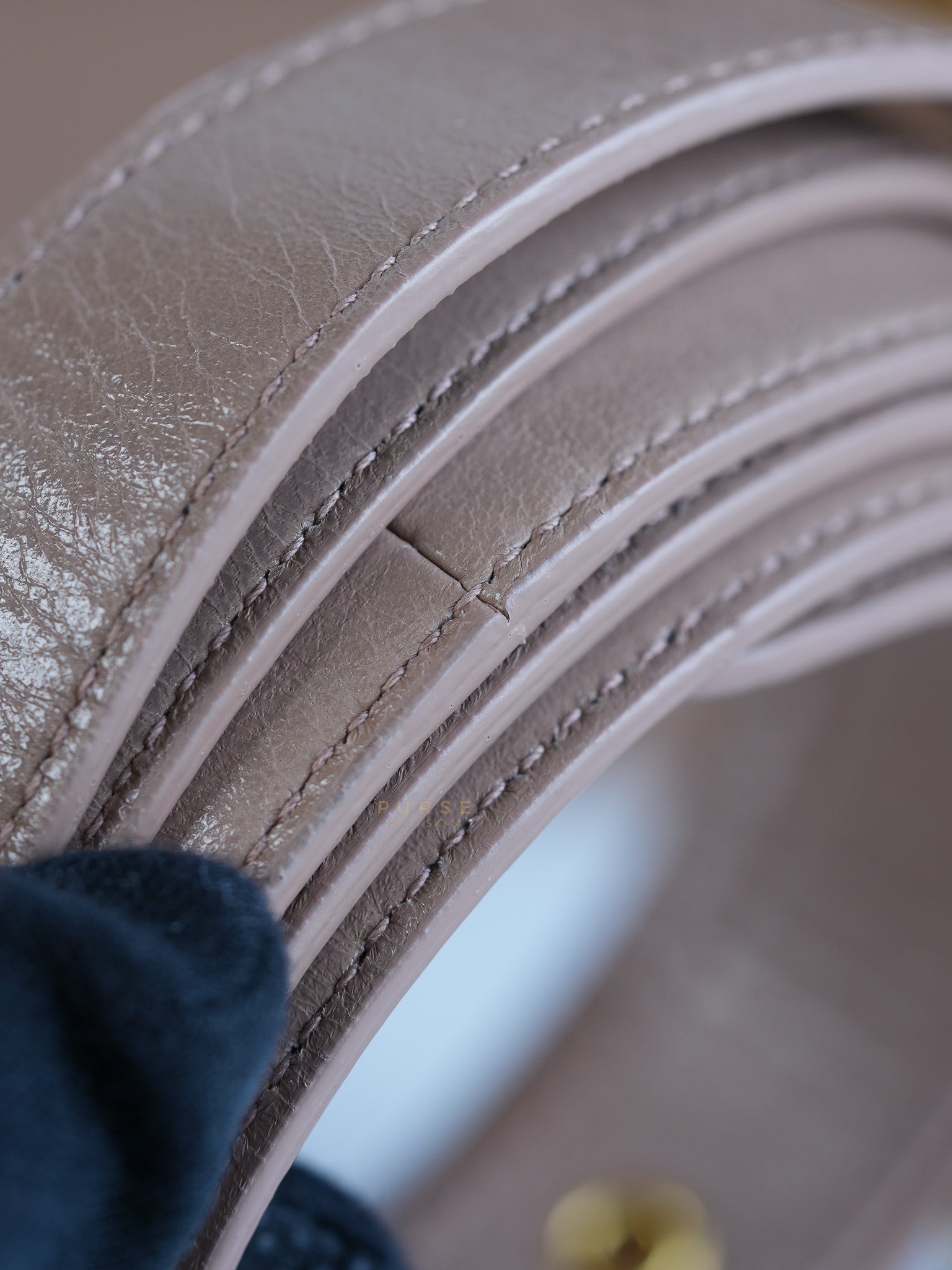 Dior 30 Montiage Flap in Beige Crinkled Leather | Purse Maison Luxury Bags Shop