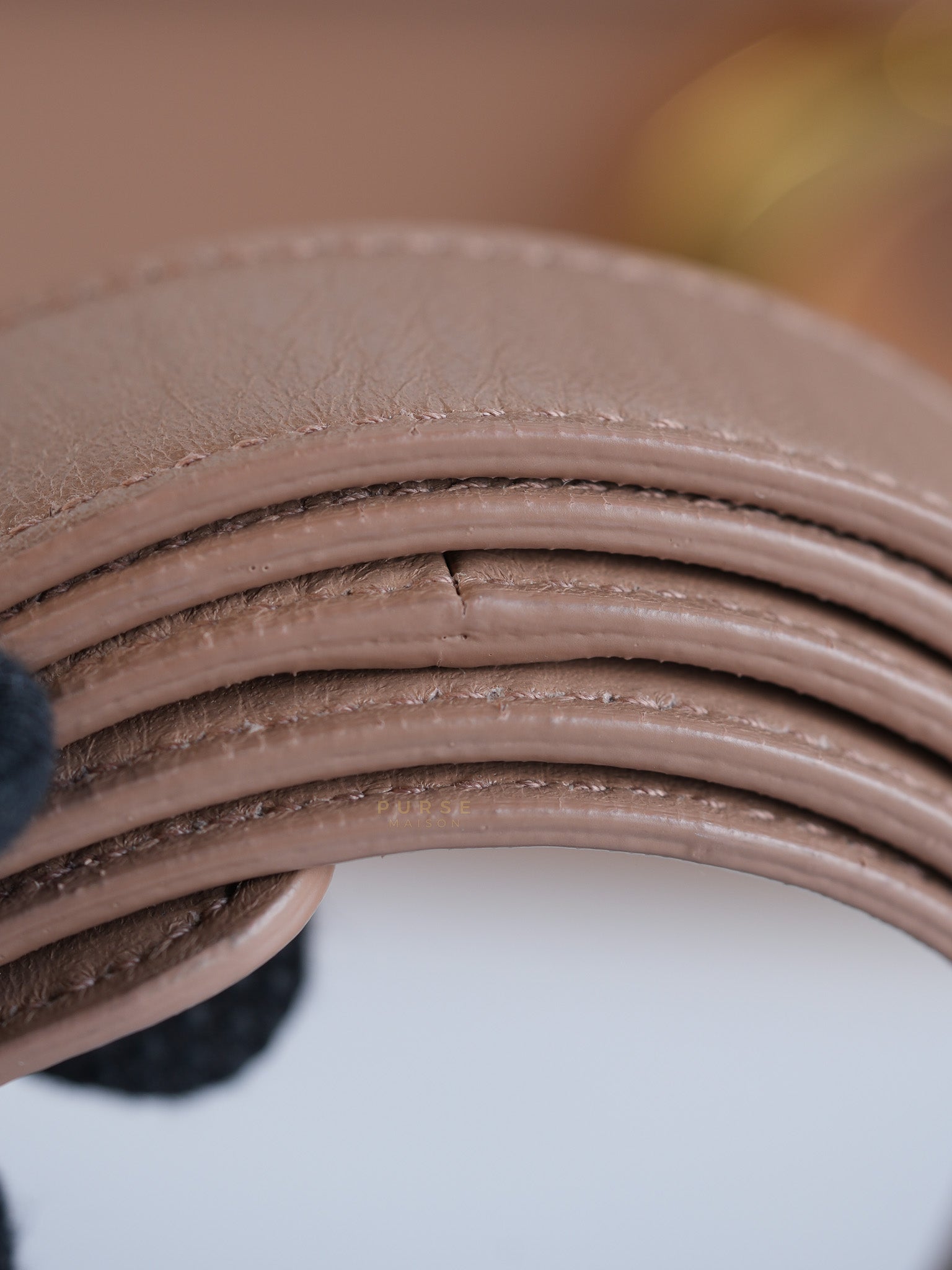 Dior 30 Montiage Flap in Beige Crinkled Leather | Purse Maison Luxury Bags Shop