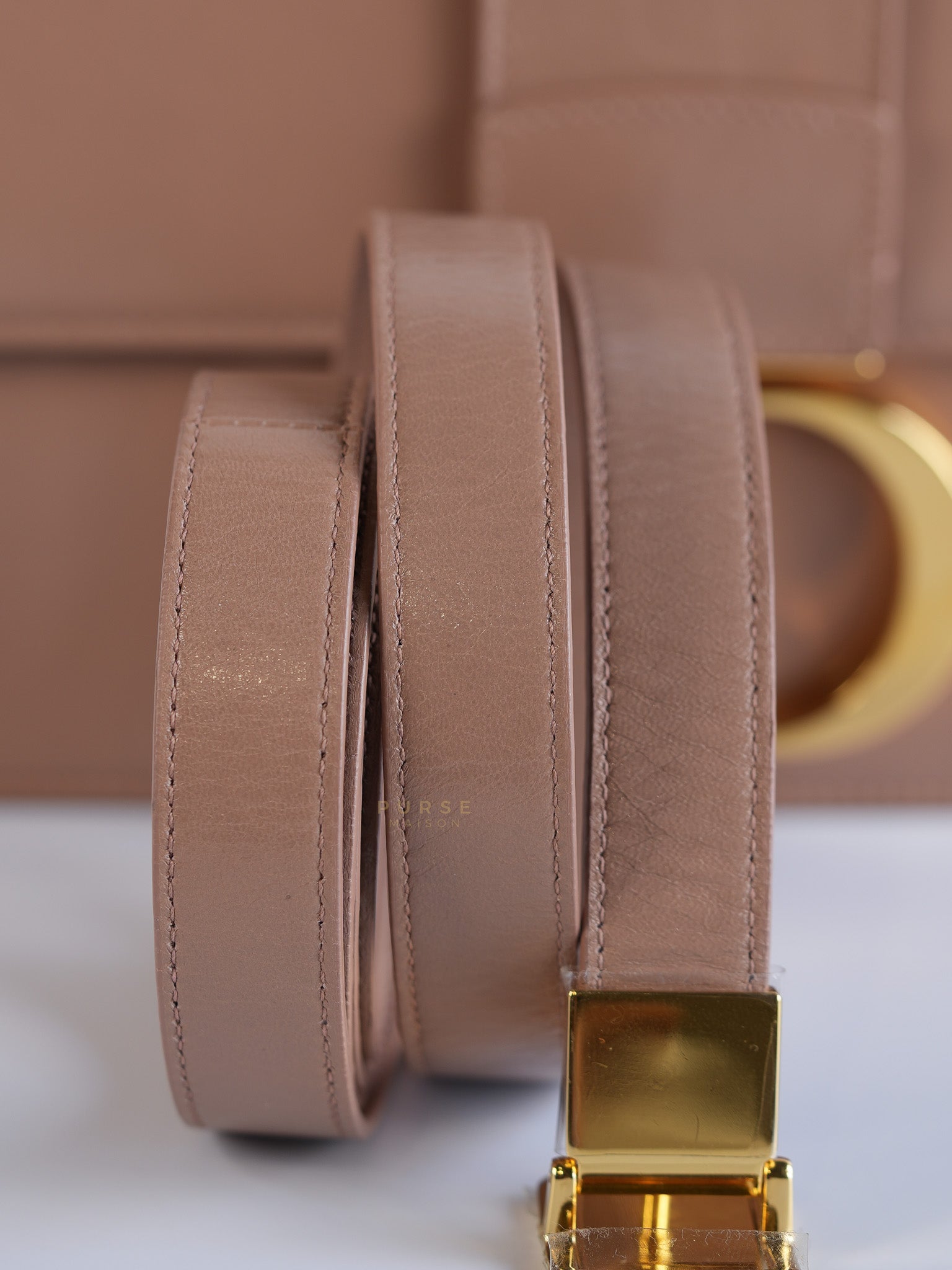 Dior 30 Montiage Flap in Beige Crinkled Leather | Purse Maison Luxury Bags Shop