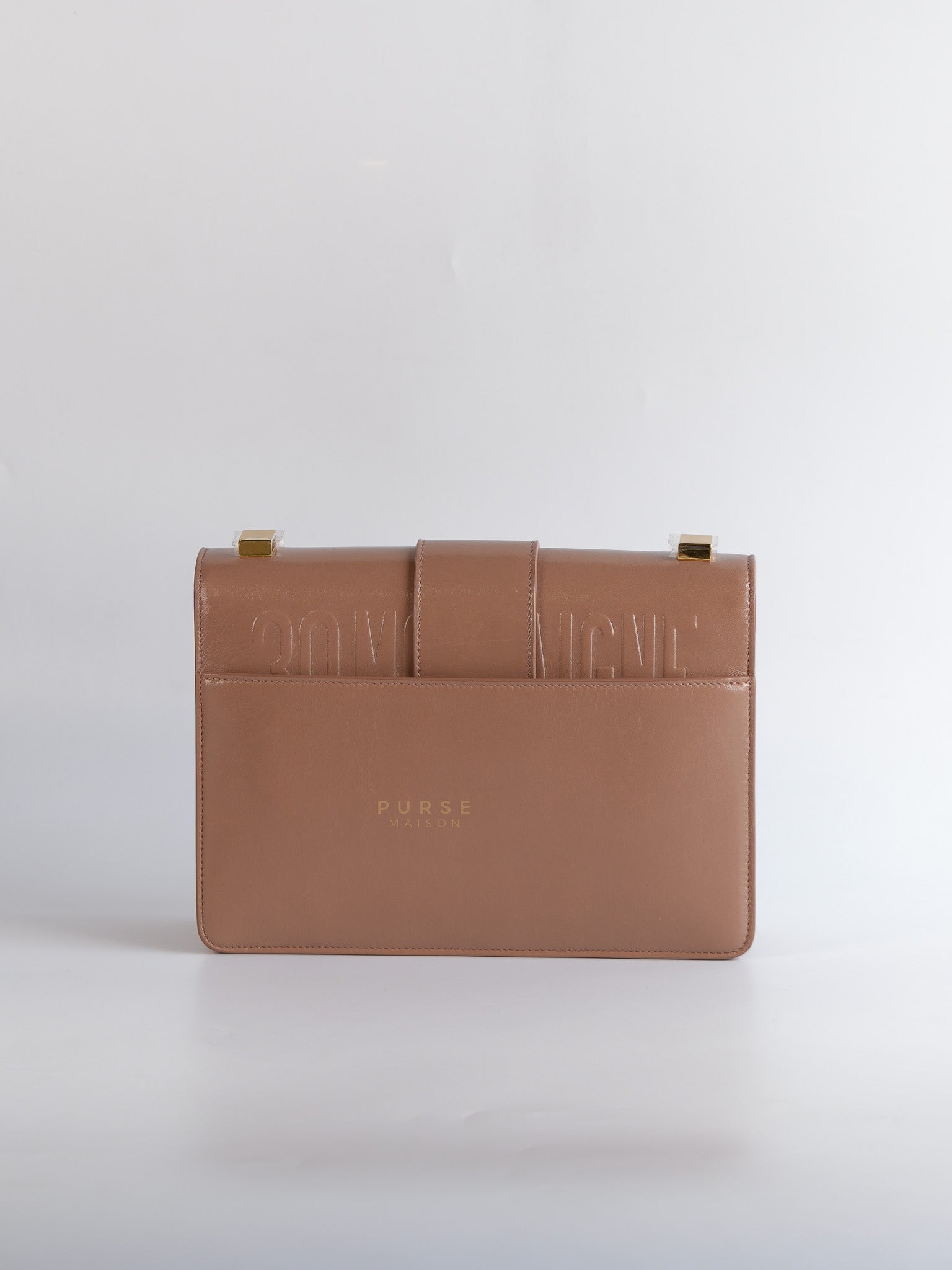 Dior 30 Montiage Flap in Beige Crinkled Leather | Purse Maison Luxury Bags Shop