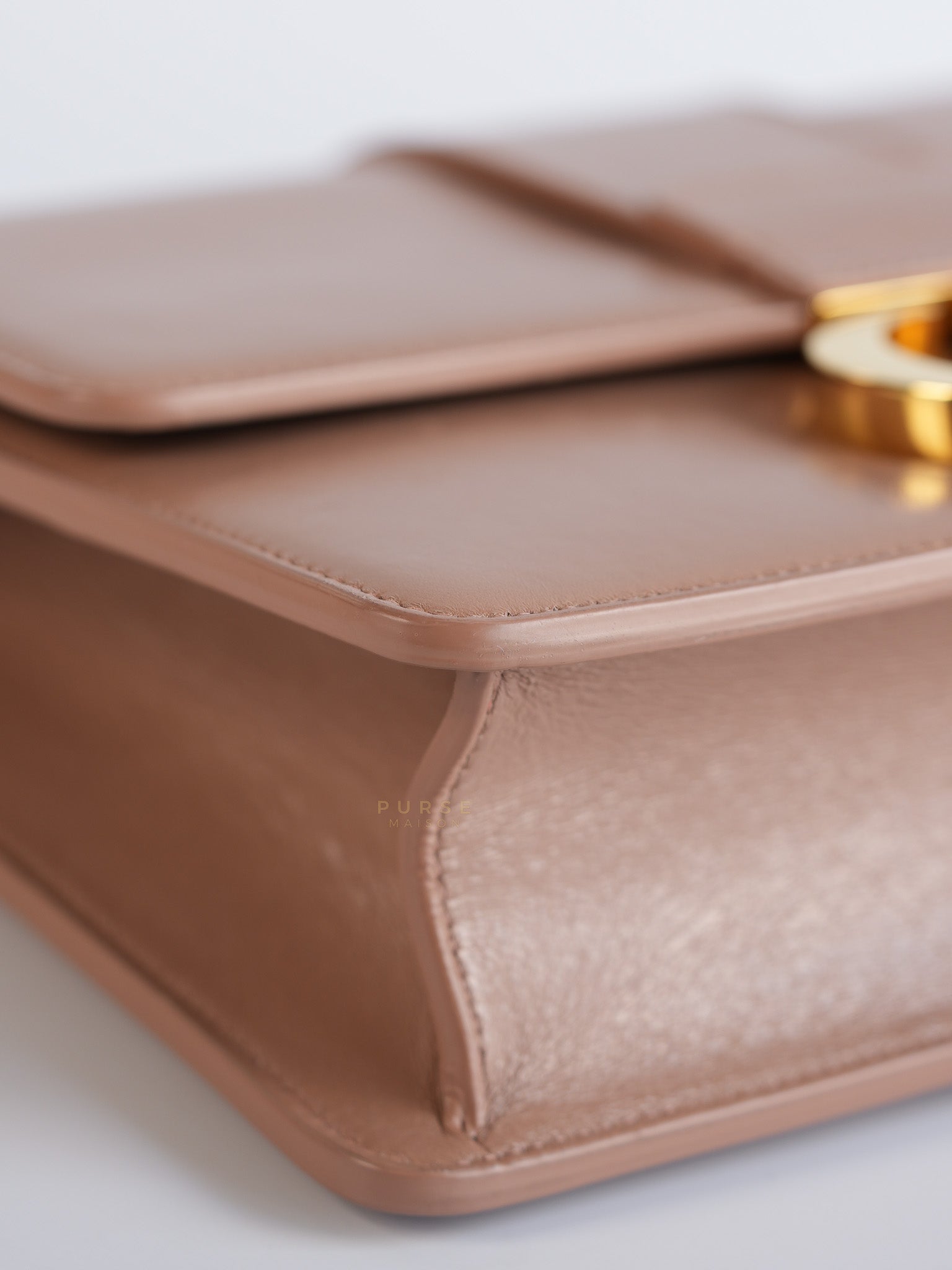 Dior 30 Montiage Flap in Beige Crinkled Leather | Purse Maison Luxury Bags Shop